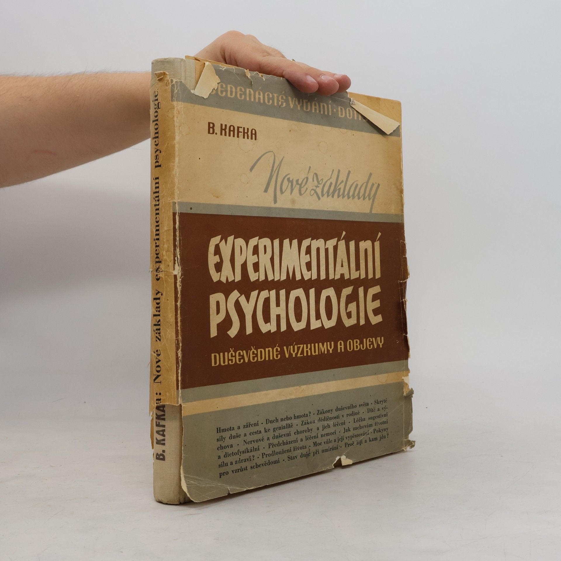 Břetislav Kafka Nové základy experimentální psychologie