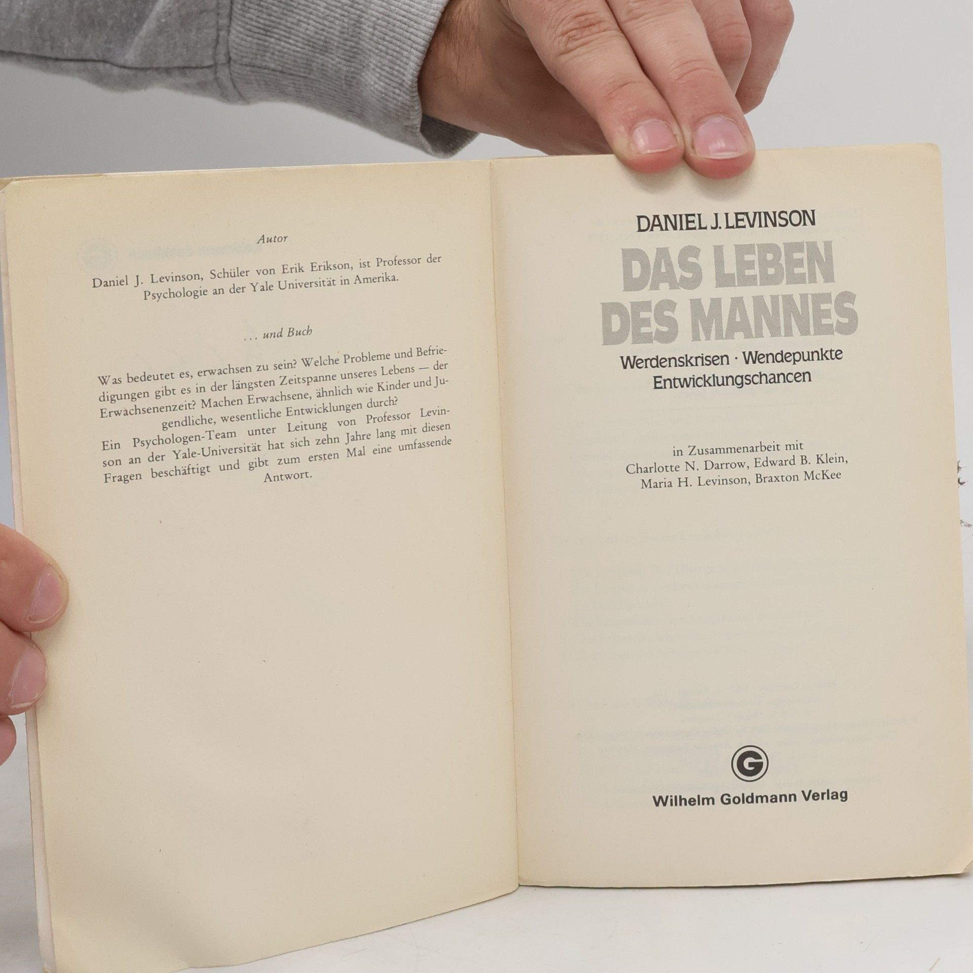 Daniel J. Levinson Das leben des mannes