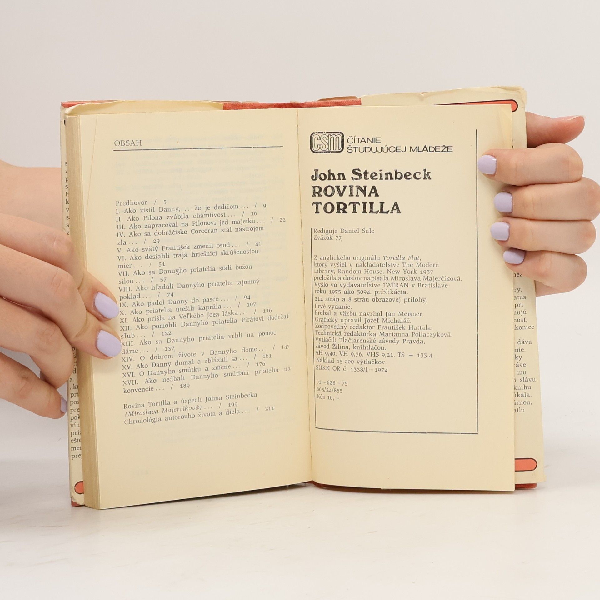 John Steinbeck Rovina Tortilla