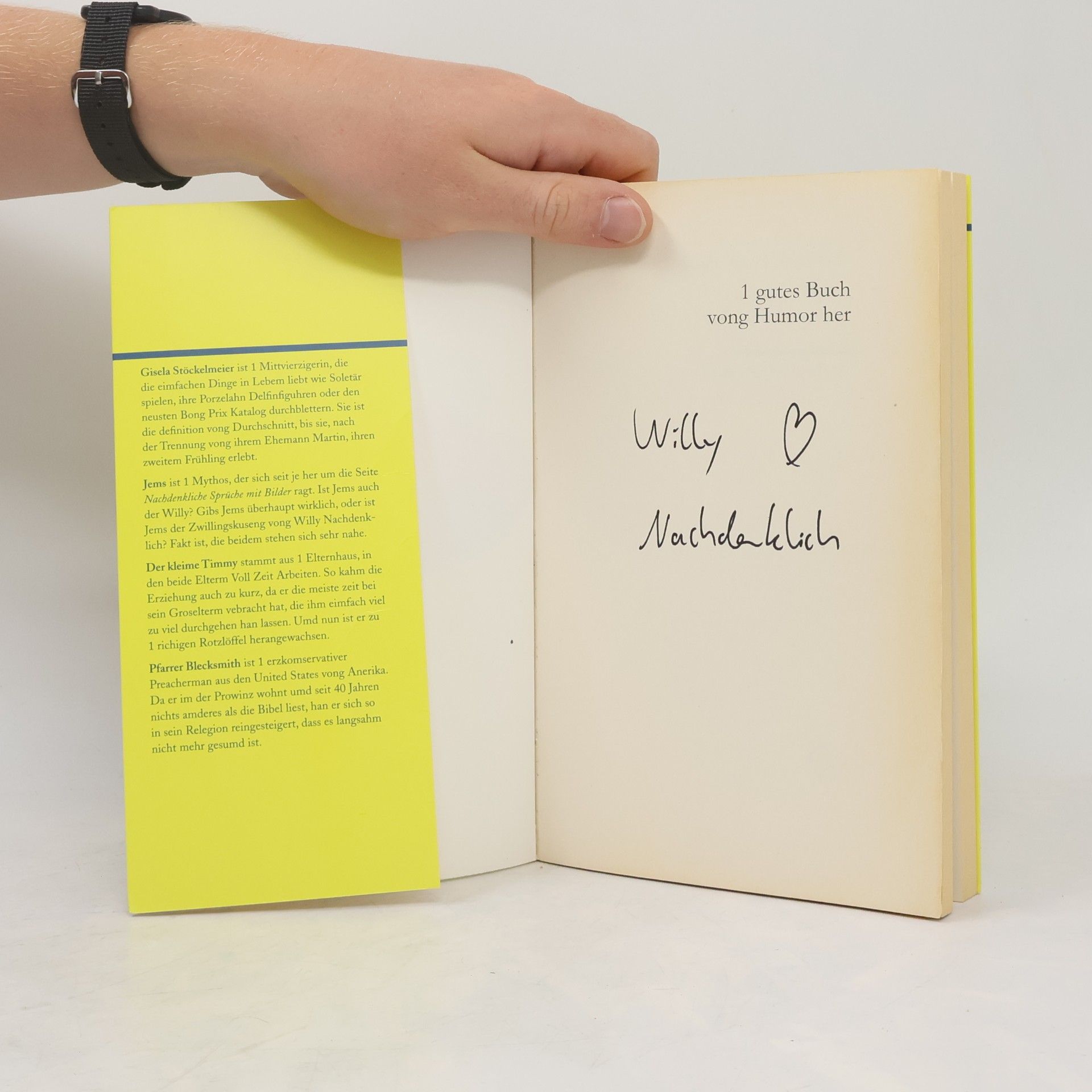 Willy Nachdenklich 1 gutes Buch vong Humor her