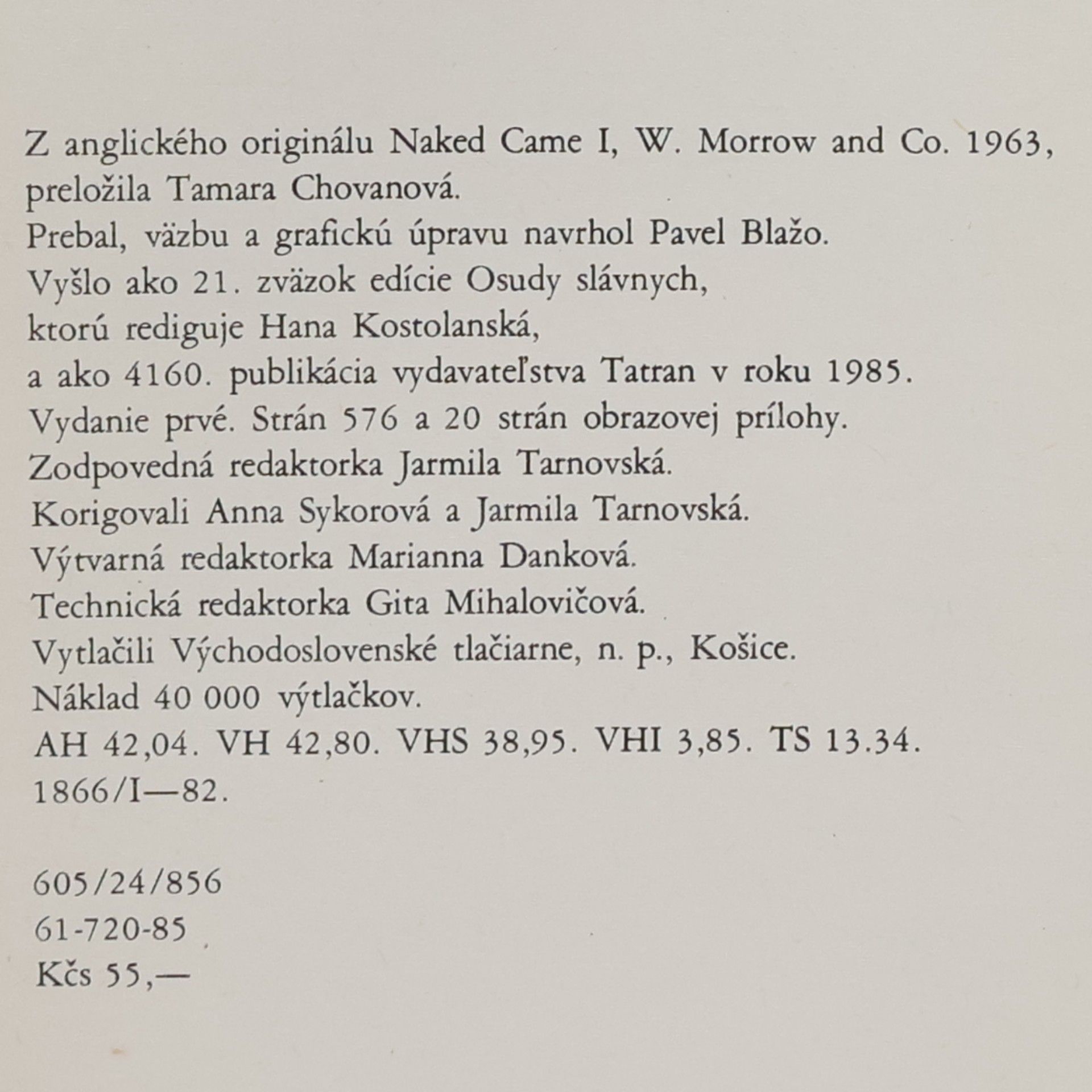 David Weiss Nahý som prišiel na svet