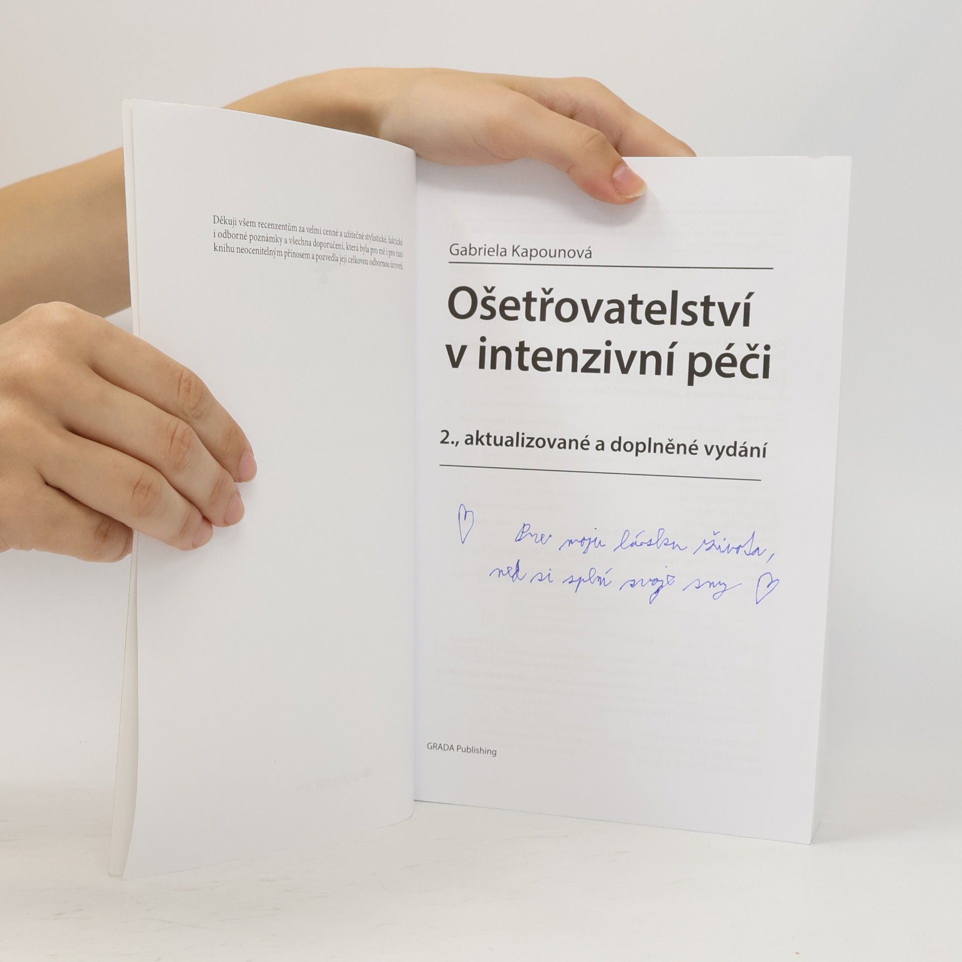 Gabriela Kapounová Ošetřovatelství v intenzivní péči