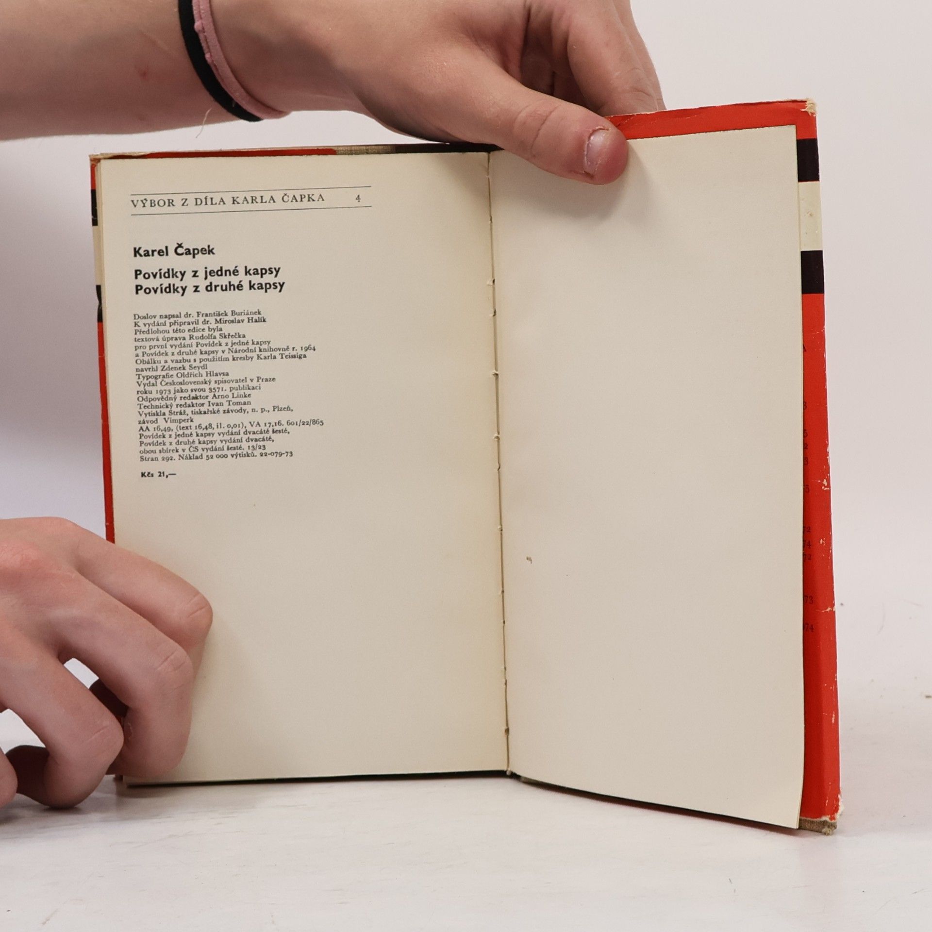 Karel Čapek Povídky z jedné kapsy. Povídky z druhé kapsy