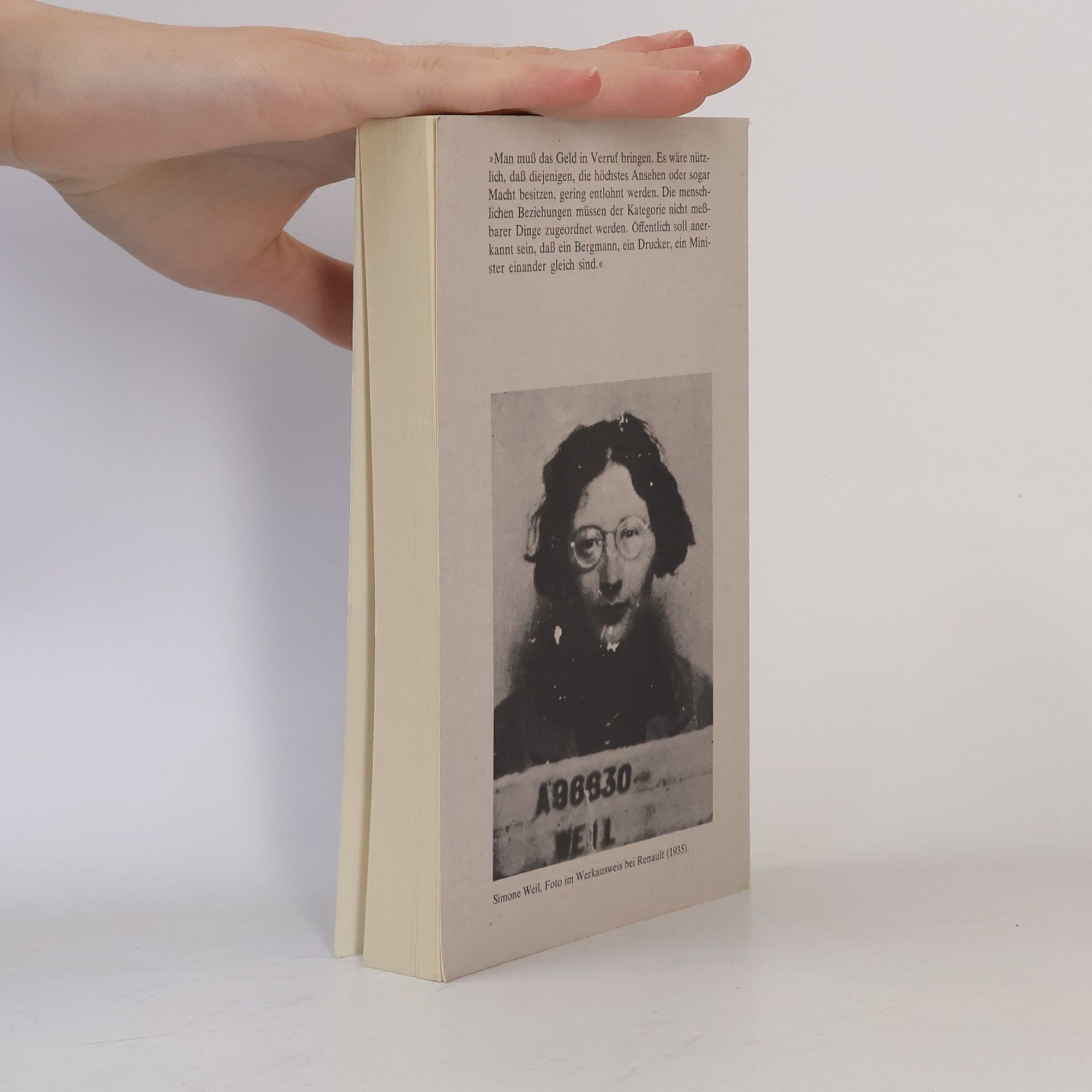 Simone Weil Unterdrückung und Freiheit