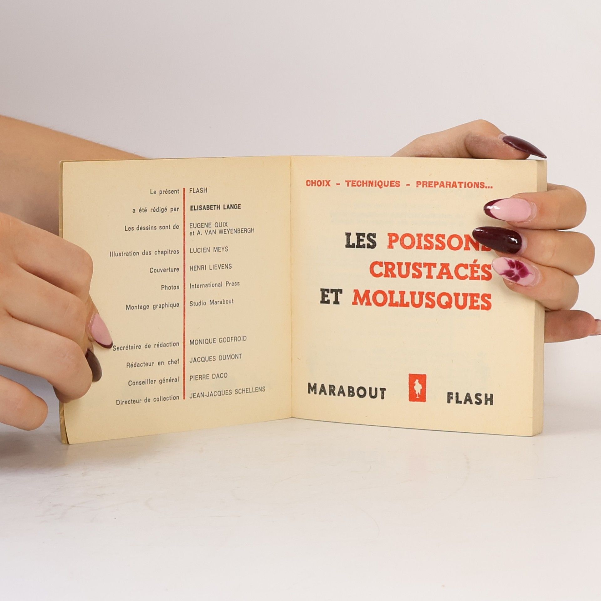 Elisabeth Lange Je prépare les poissons, crustacés, mollusques