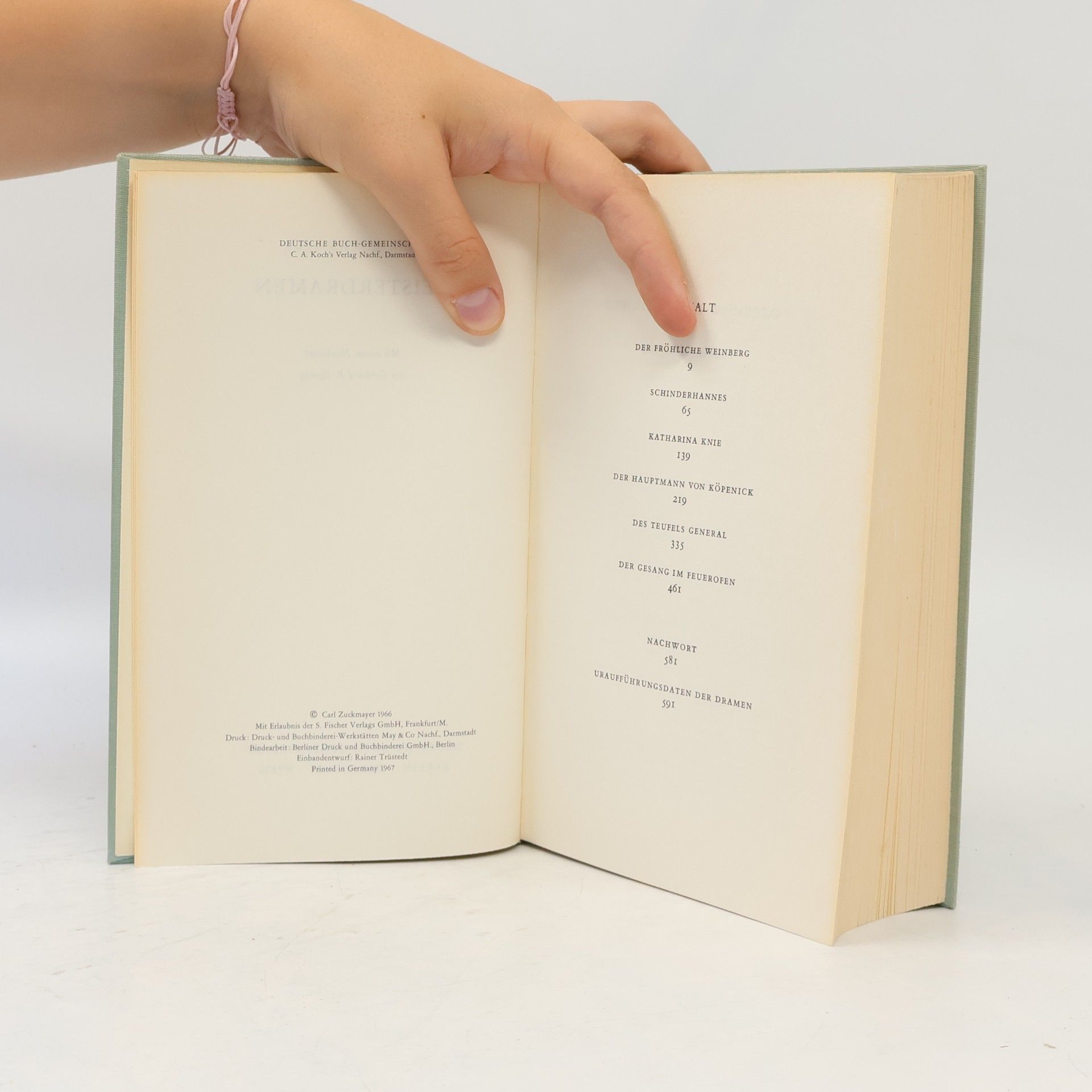 Carl Zuckmayer Meisterdramen