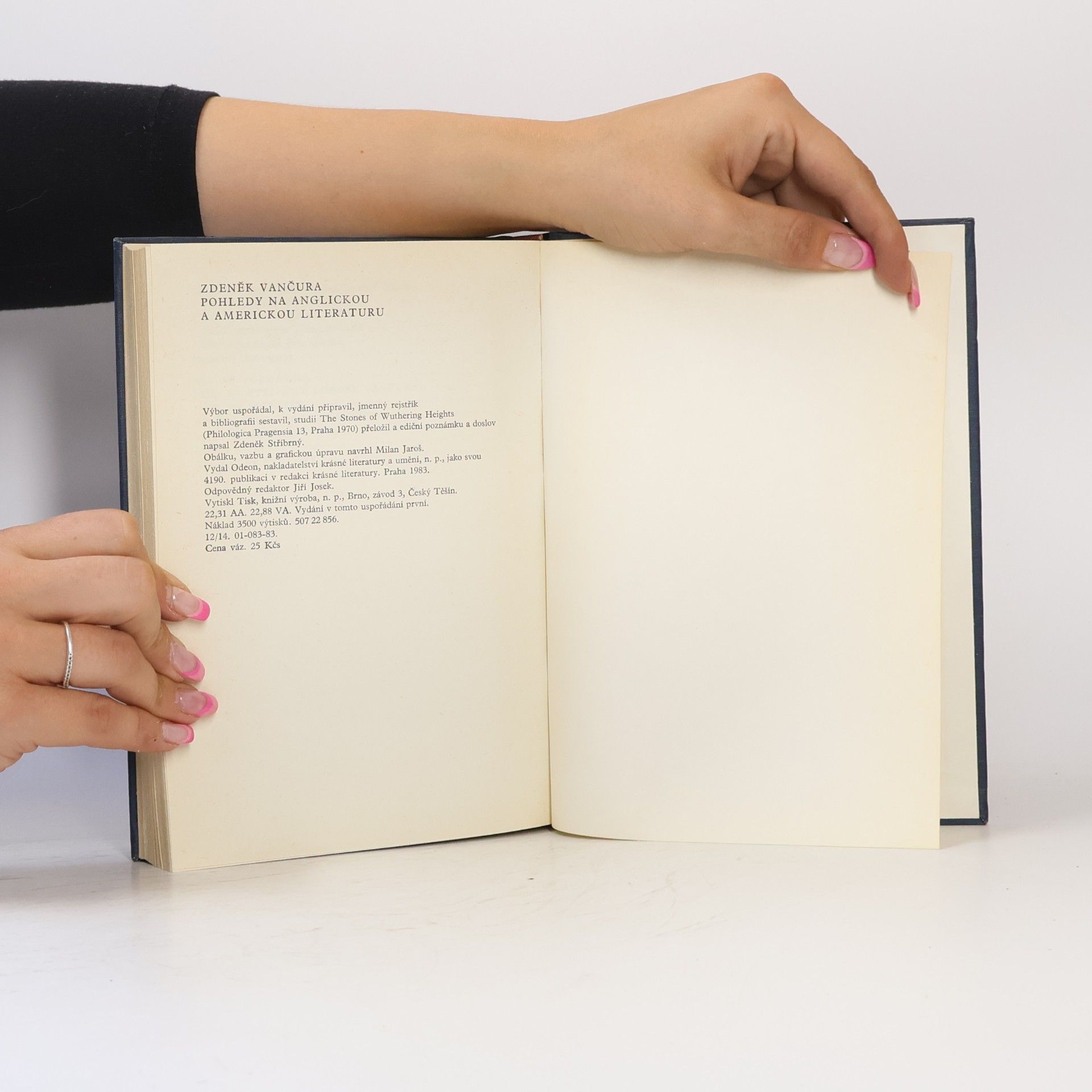 Zdeněk Vančura Pohledy na anglickou a americkou literaturu