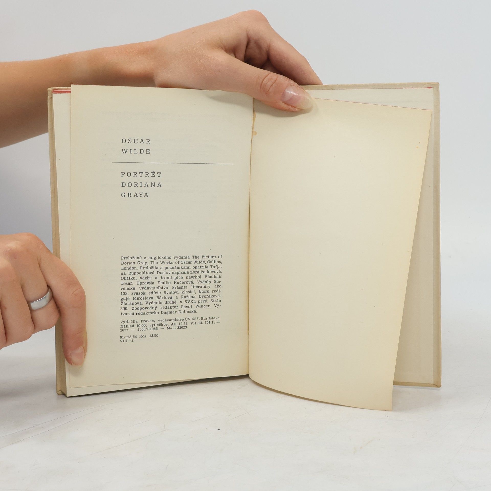 Oscar Wilde Portrét Doriana Graya