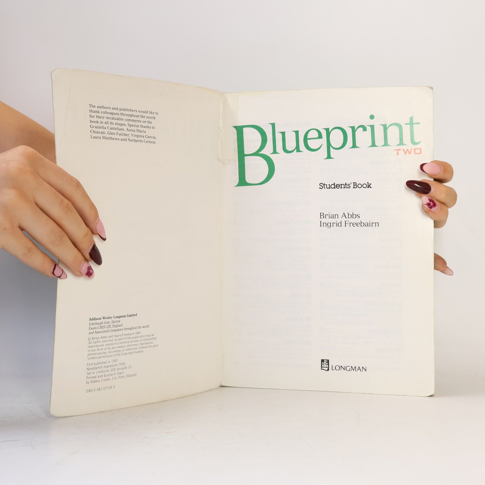 Brian Abbs Blueprint Two. Students'Book