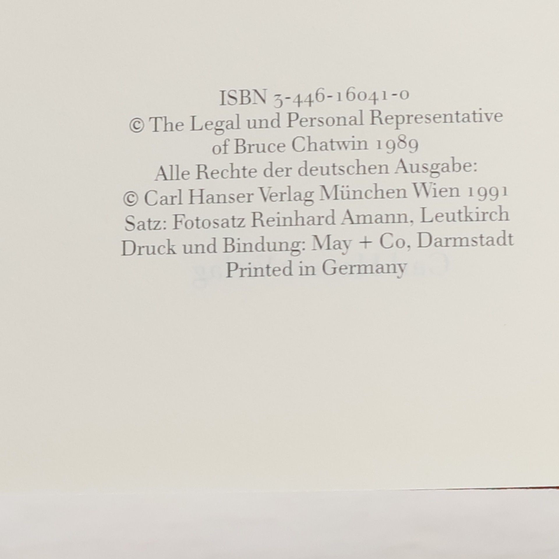 Bruce Chatwin Was mache ich hier