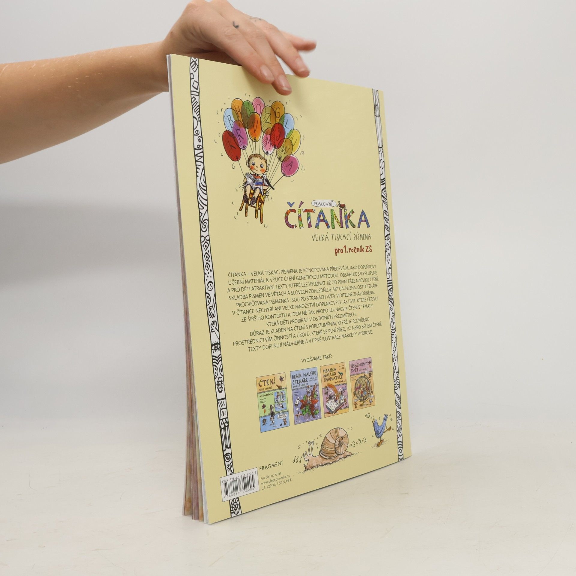 Dita Nastoupilová ČÍTANKA - VELKÁ TISKACÍ PÍSMENA