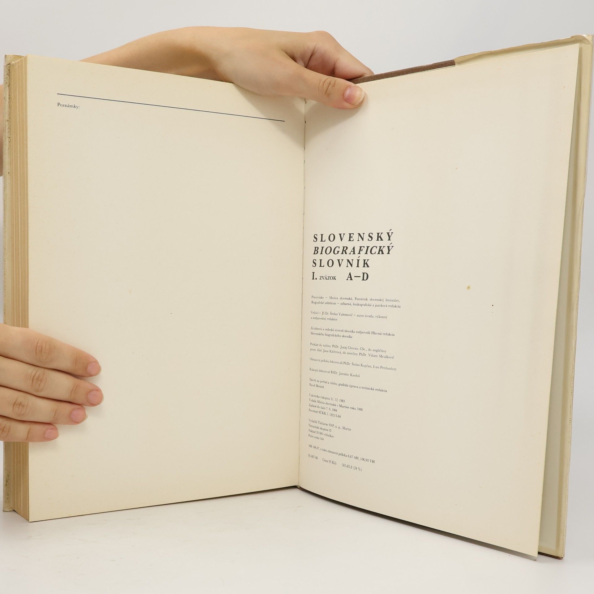 Kolektiv autorů Slovenský biografický slovník I. Zväzok. A-D