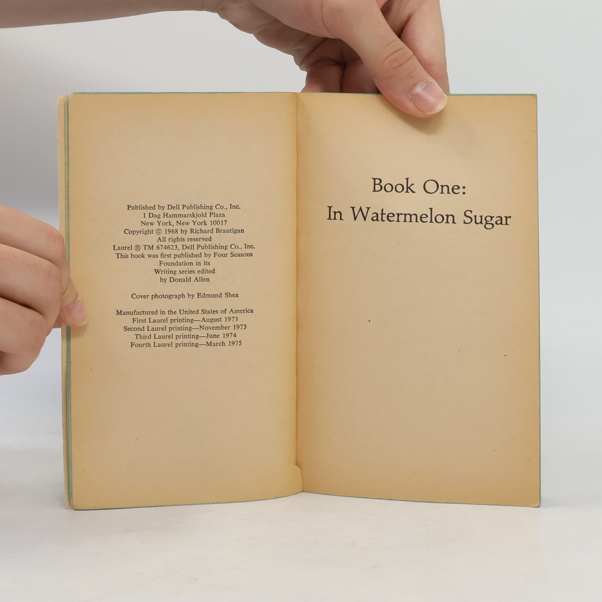 Richard Brautigan In Watermelon Sugar