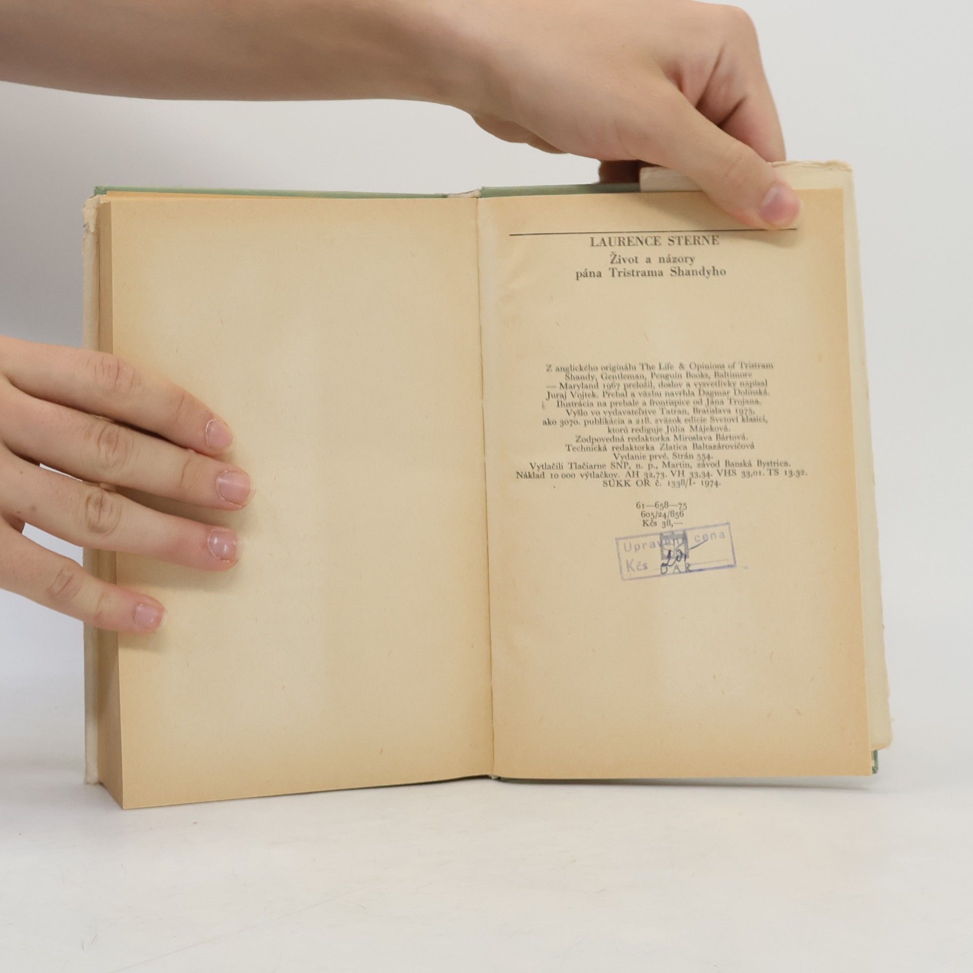 Laurence Sterne Život a názory Tristrama Shandyho