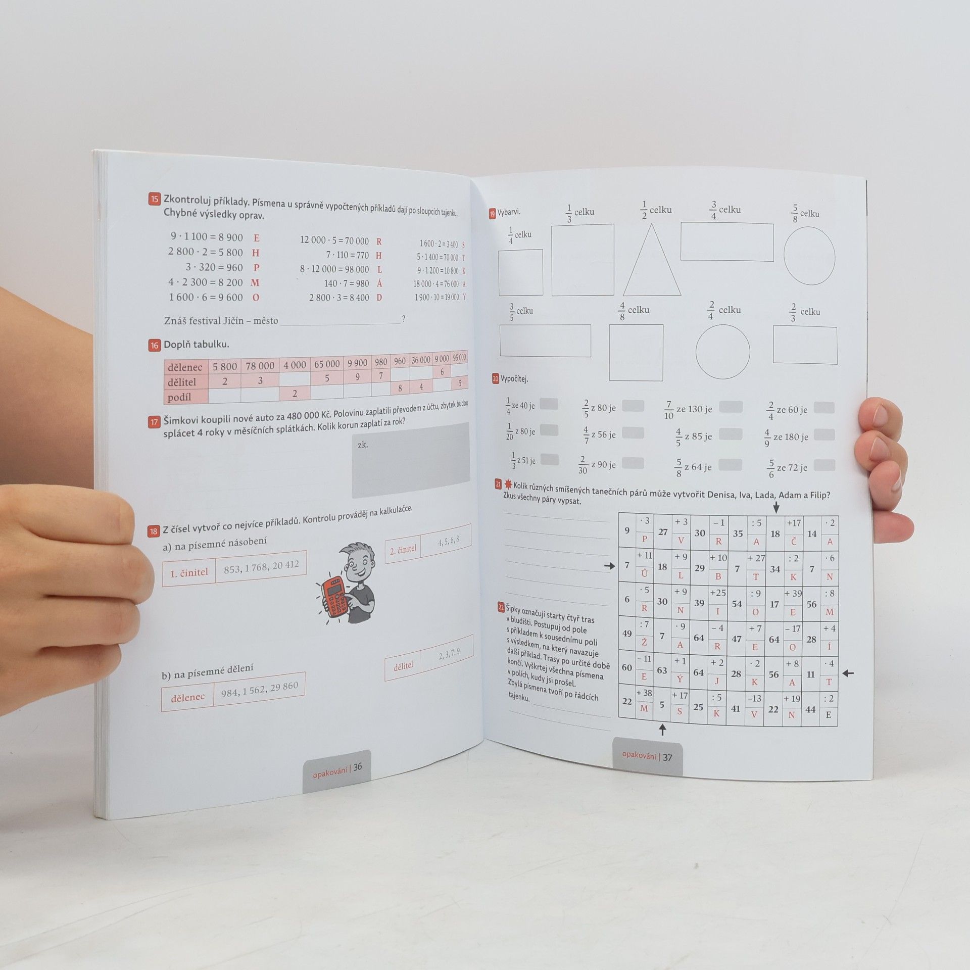Autorenkollektiv Matematika se čtyřlístkem 4/2 - pracovní sešit