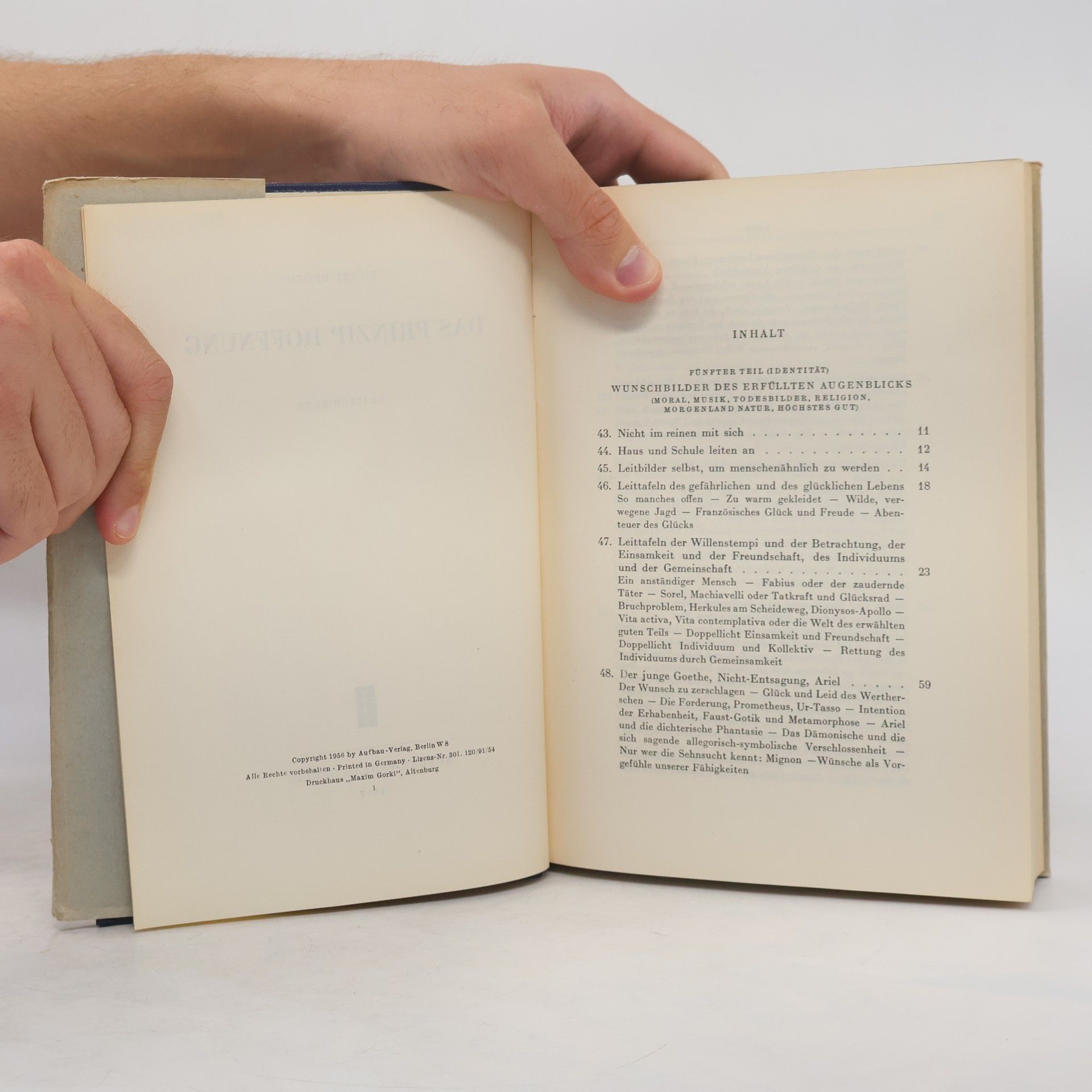 Ernst Bloch Das prinzip hoffnung