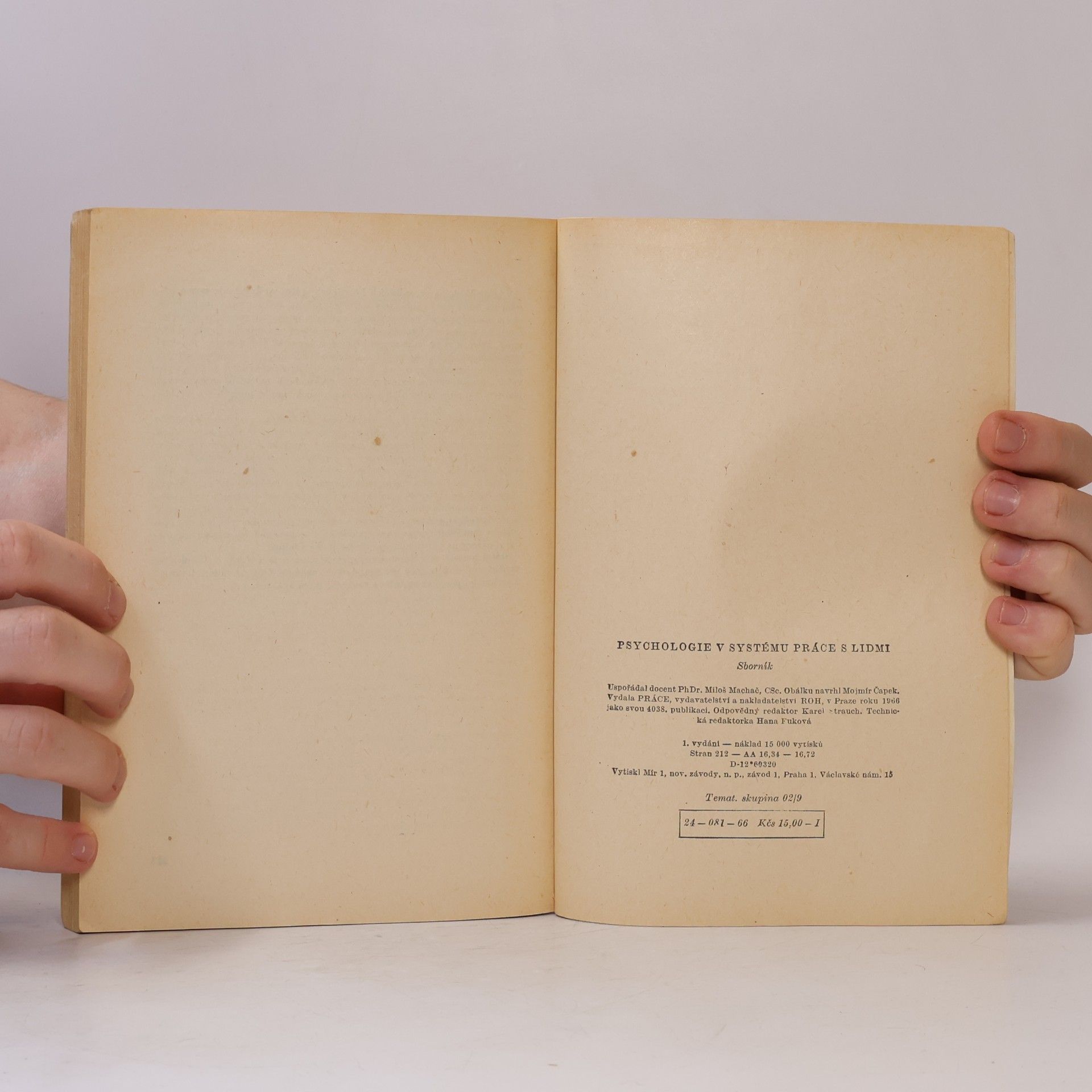 Various authors Psychologie v systému práce s lidmi