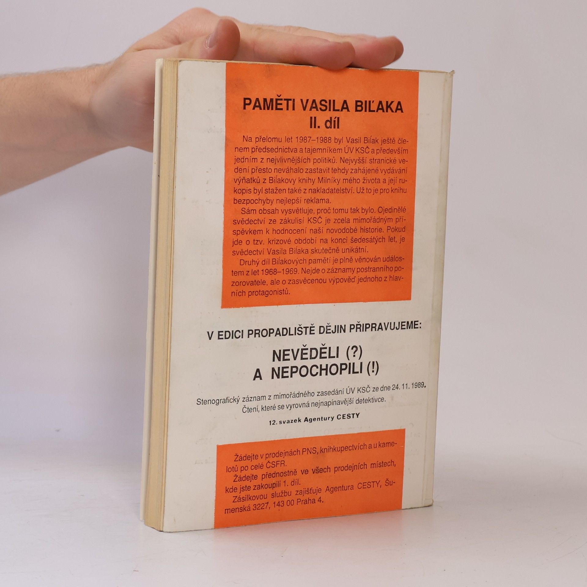 Vasiľ Biľak Paměti Vasila Biľaka I.-II.