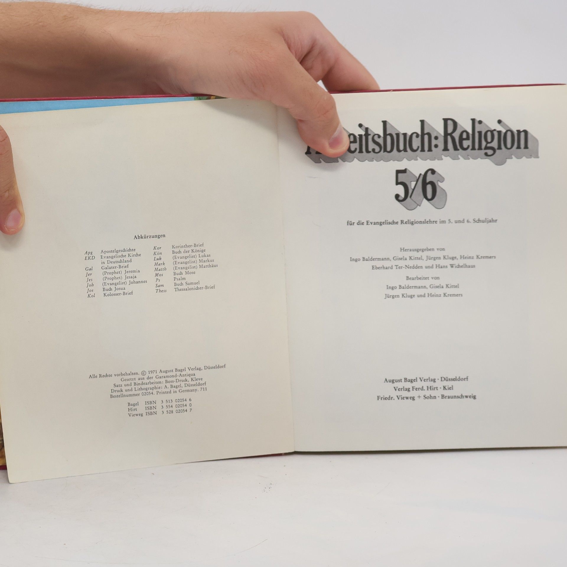 Autorenkollektiv Arbeitsbuch: Religion 5/6