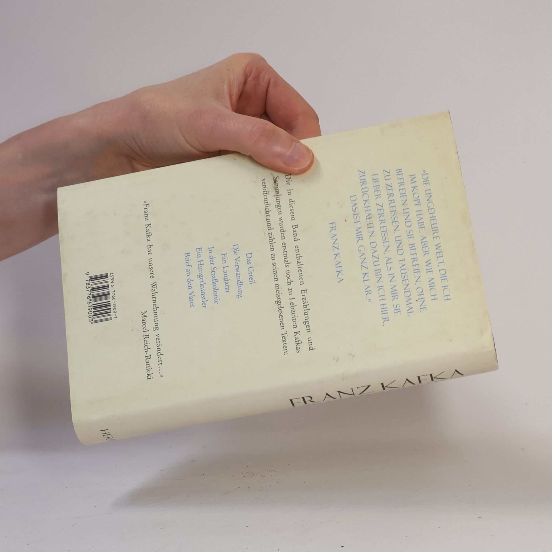 Franz Kafka Die Verwandlung und andere Erzählungen