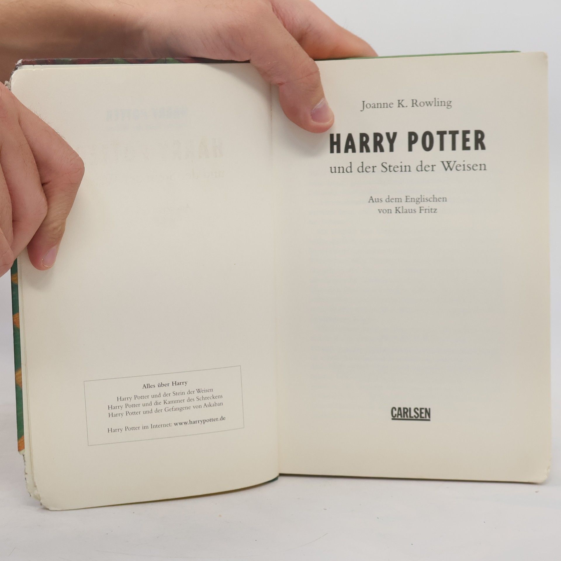 J. K. Rowling Harry Potter und der Stein der Weisen