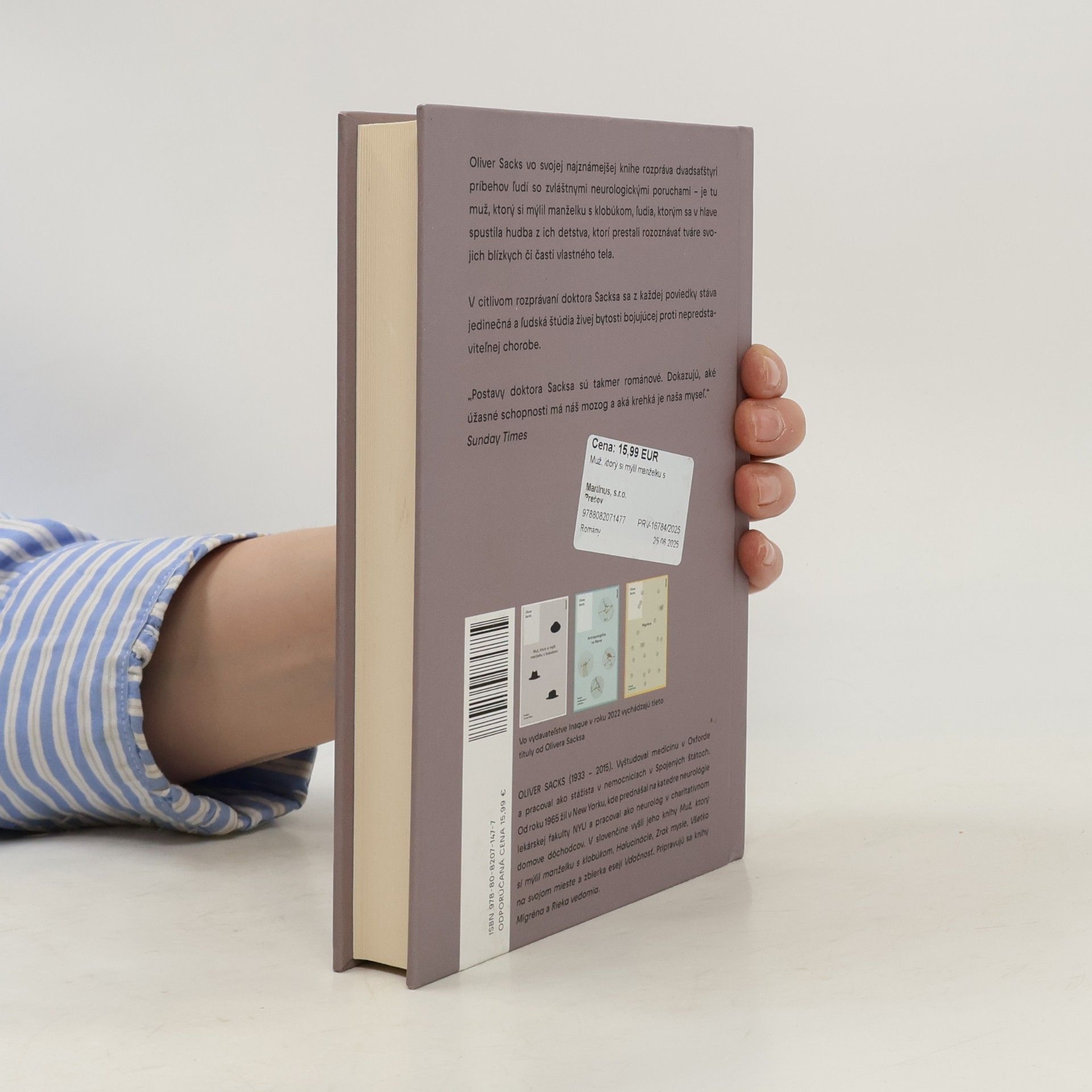 Oliver Sacks Muž, ktorý si mýlil manželku s klobúkom