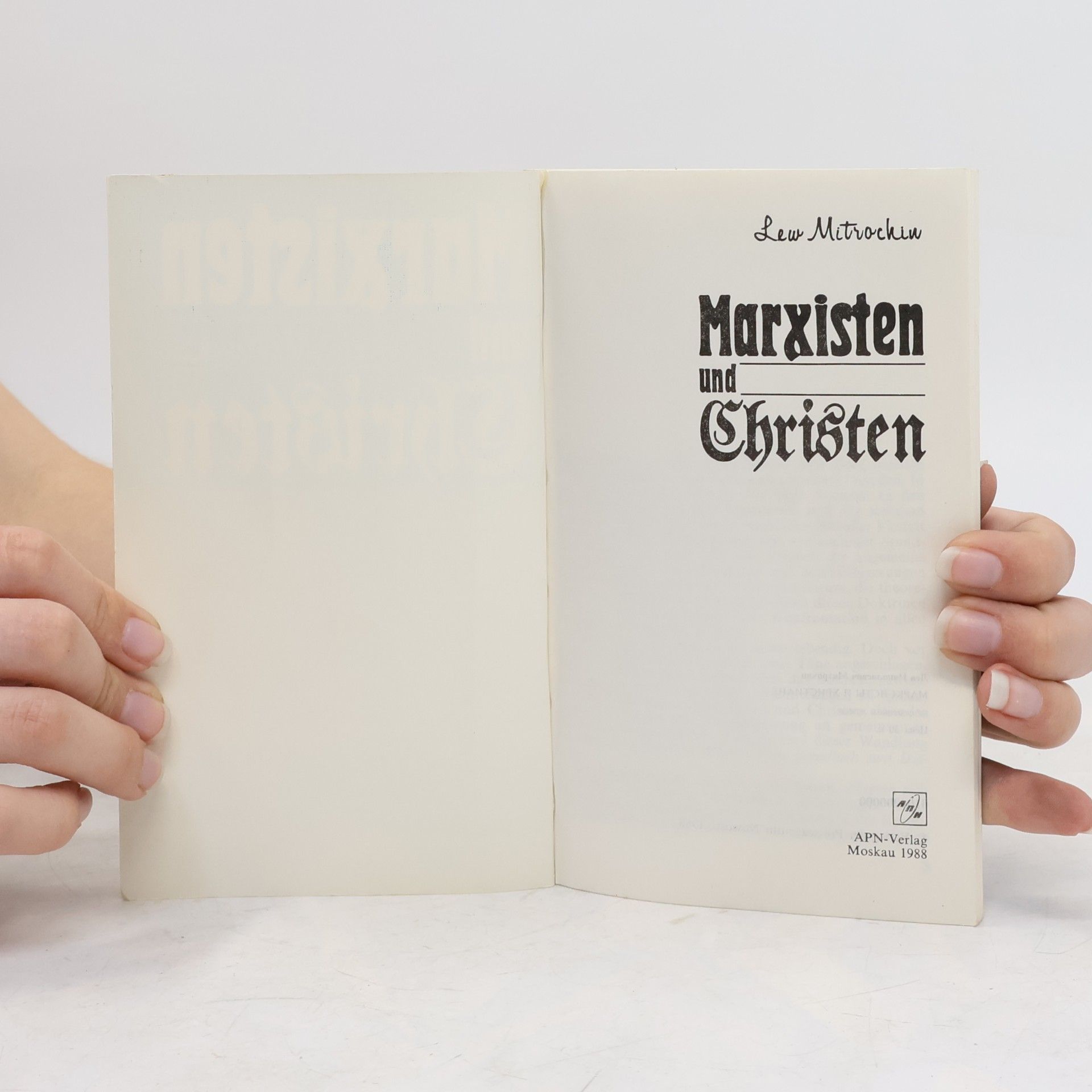 Lew Mitrockin Marxisten und Christen
