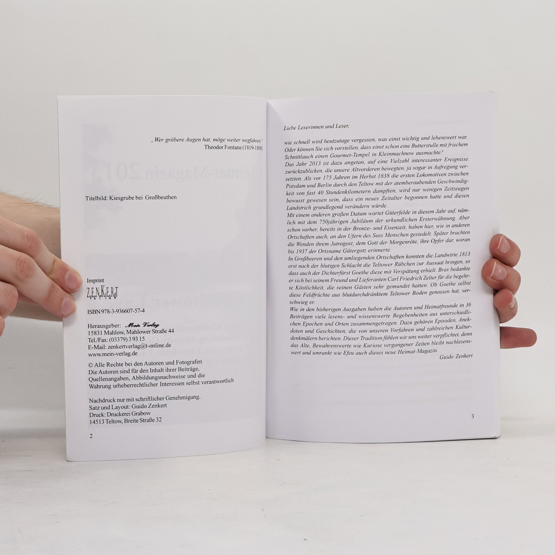Heinz Becker Heimat-Magazin - 2013: Das Teltower Land