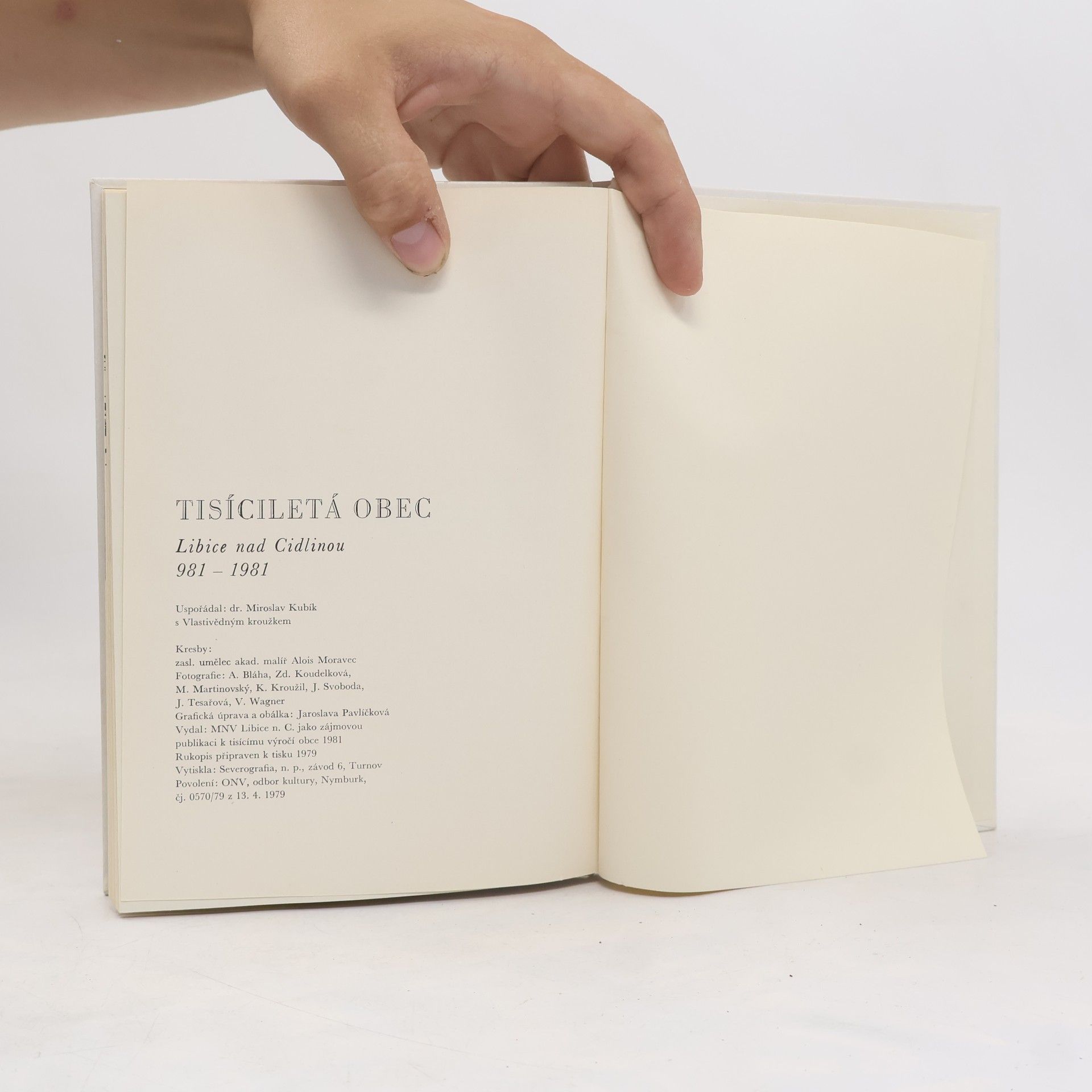 Miroslav Kubík Tisíciletá obec. Liblice nad Cidlinou 981-1981