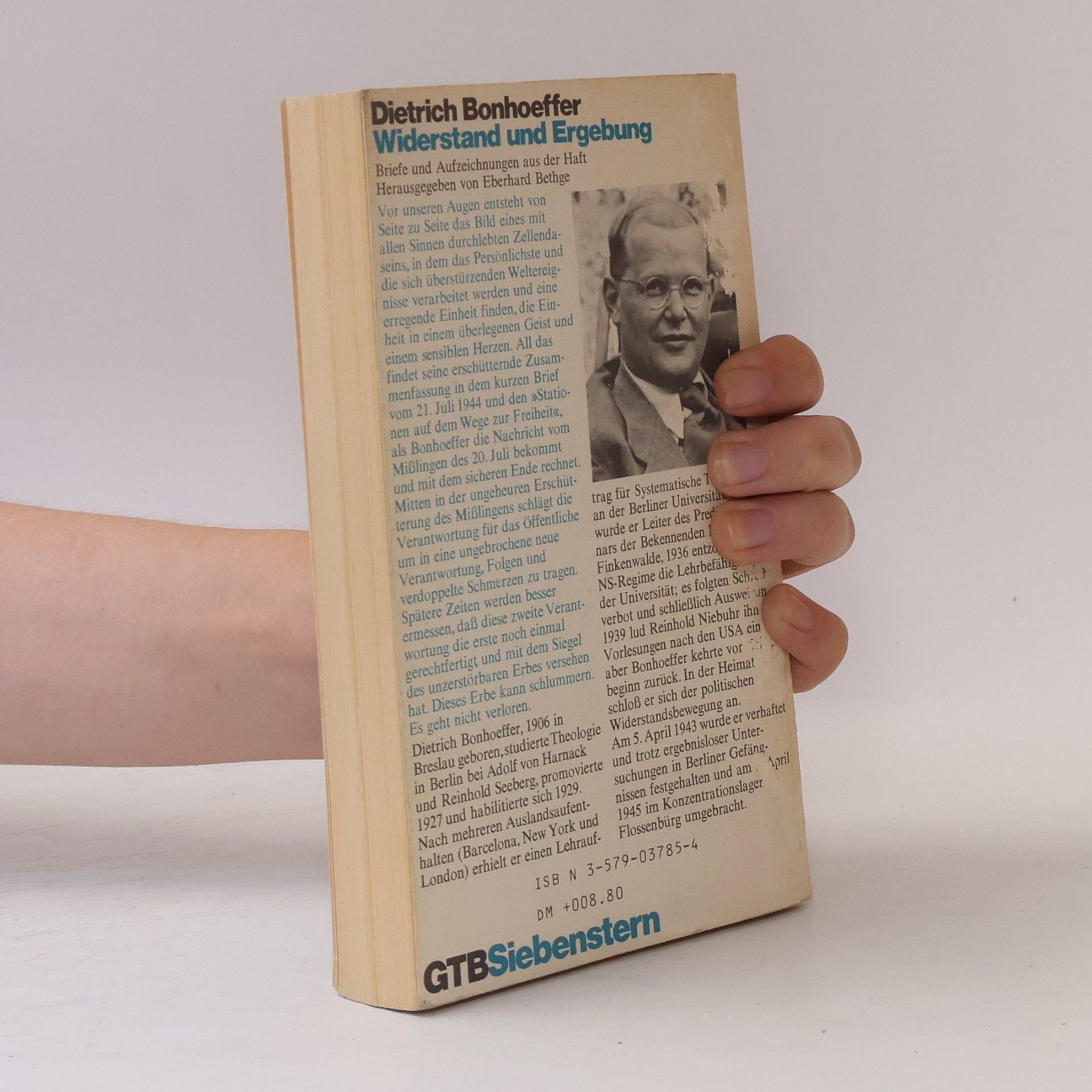 Dietrich Bonhoeffer Widerstand und Ergebung