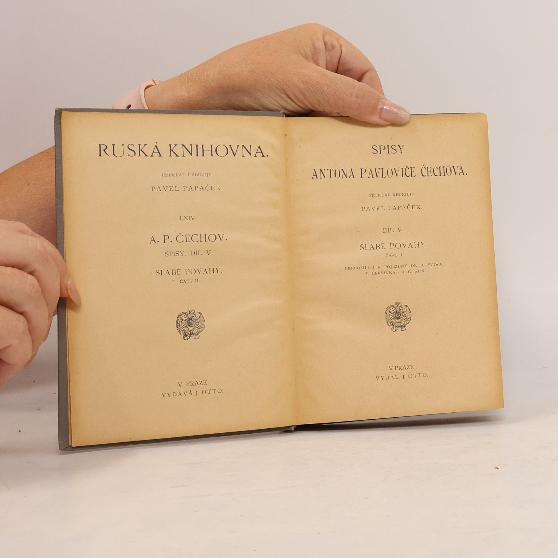 Anton Chekhov Spisy Antona Pavloviče Čechova V. Slabé povahy. Část II.