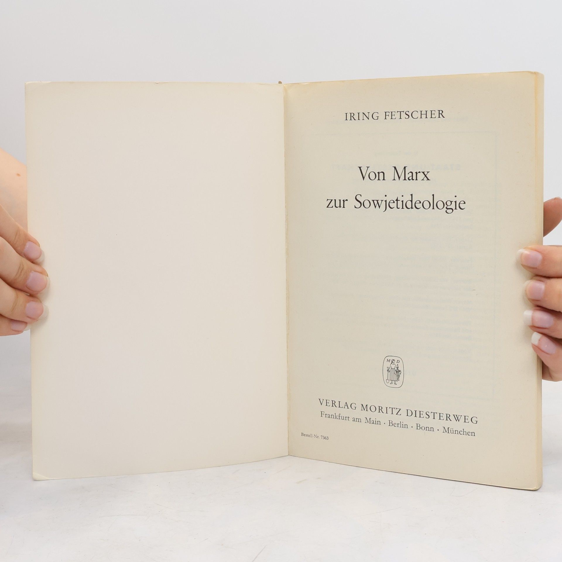 Iring Fetscher Von Marx zur Sowjetideologie