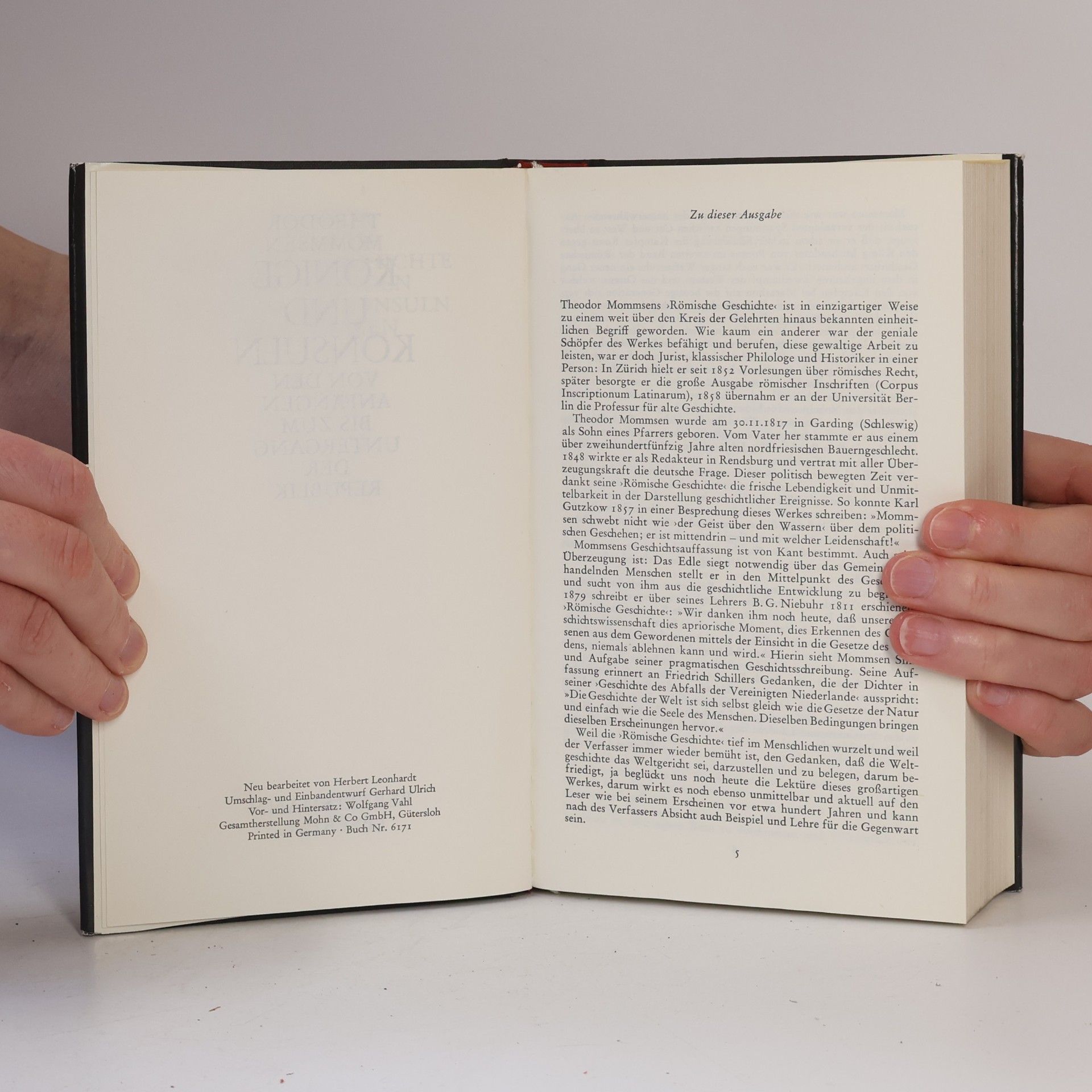 Theodor Mommsen Könige und Konsuln I-II. Römische Geschichte