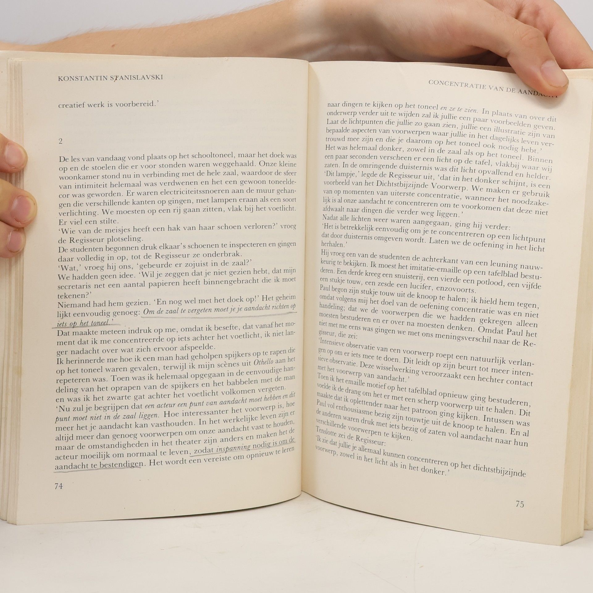 Constantine Stanislavsky Lessen voor acteurs