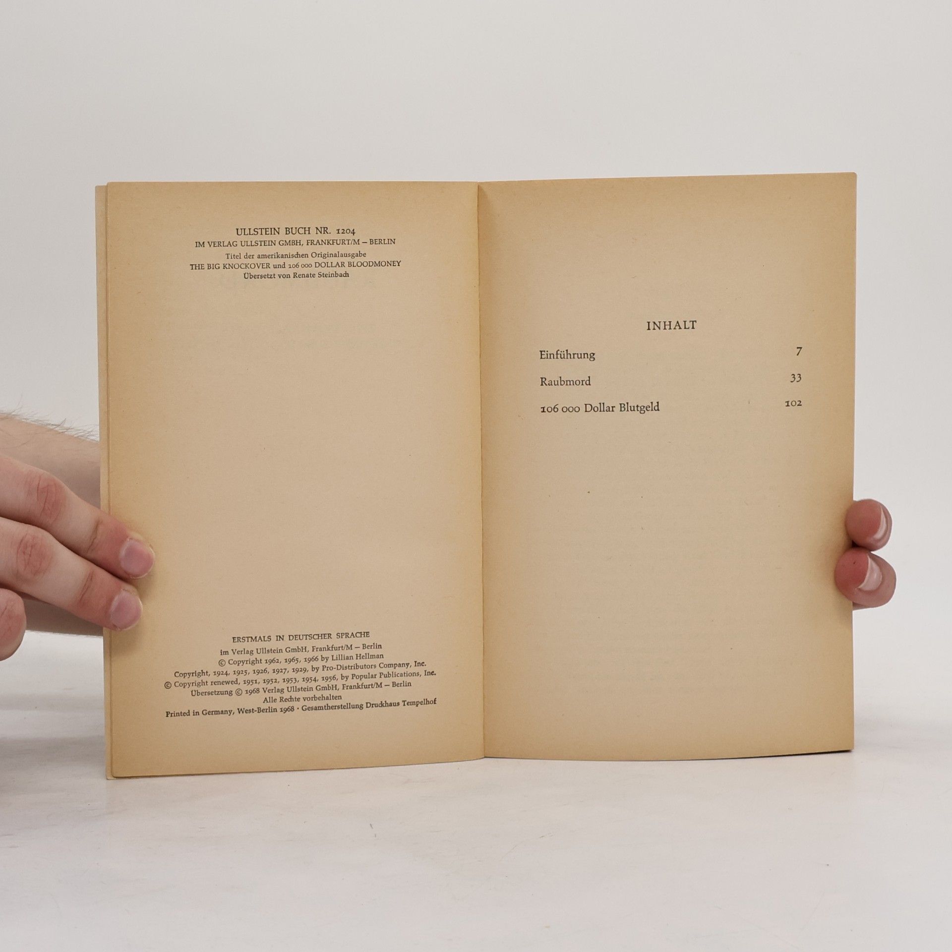 Dashiell Hammett Raubmord