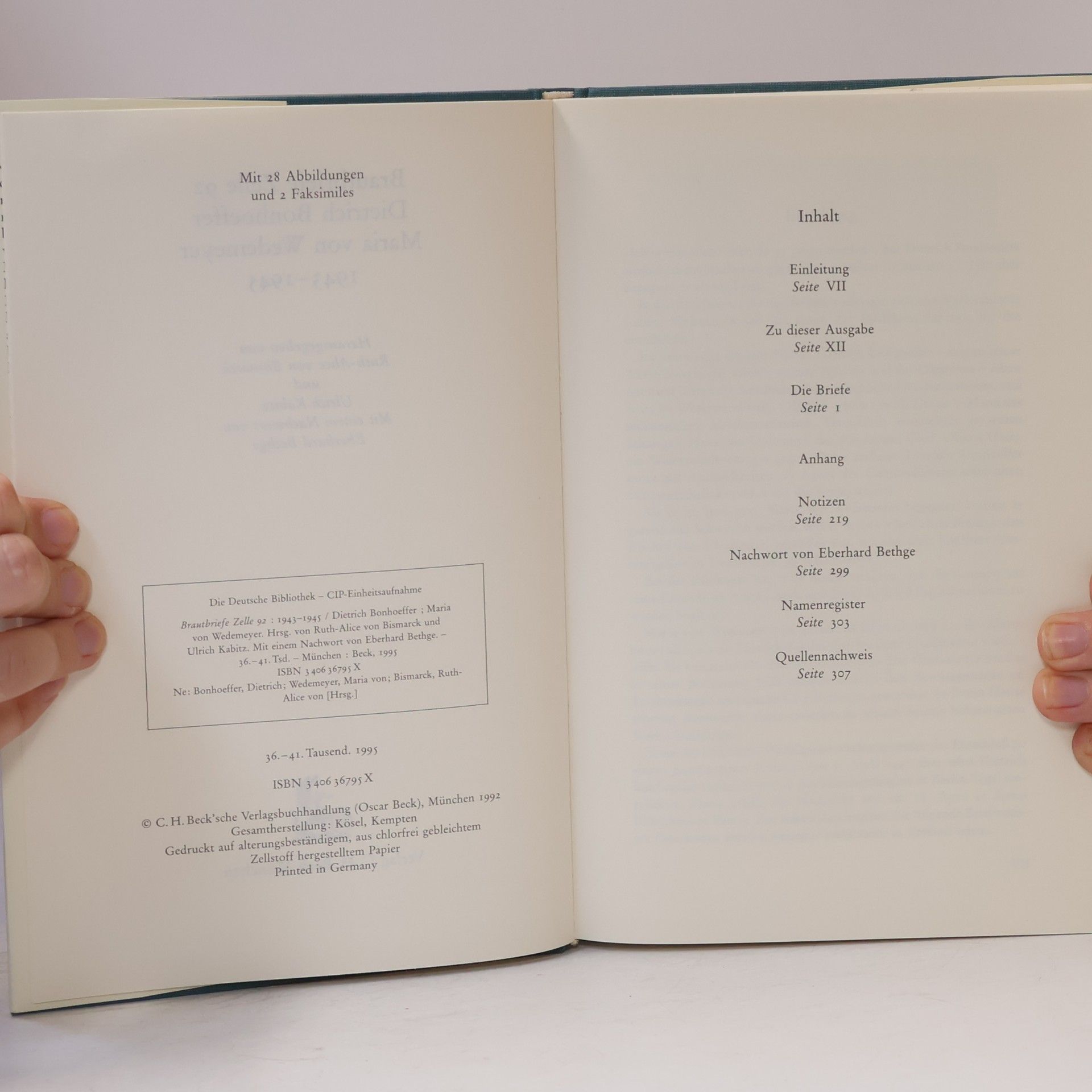 Autorenkollektiv Brautbriefe Zelle 92. Dietrich Bonhoeffer, Maria von Wedemeyer 1943-1945