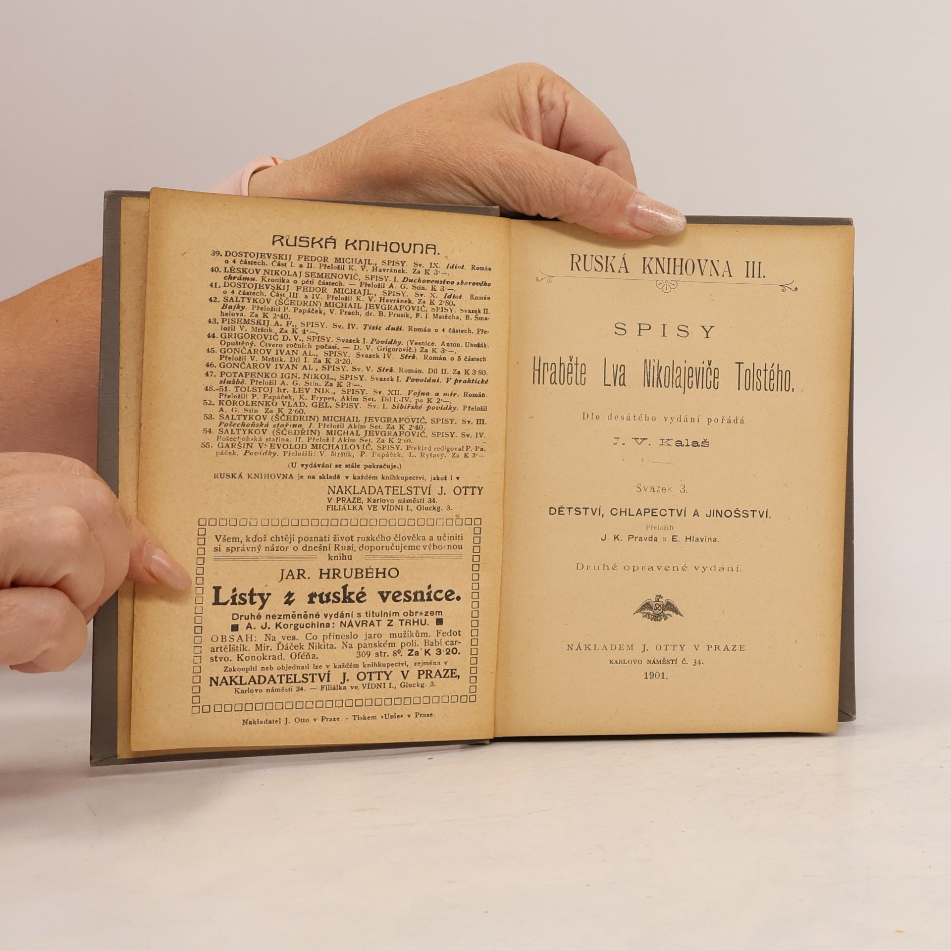 Lew Nikolajewitsch Tolstoi Dětství, chlapectví a jinošství