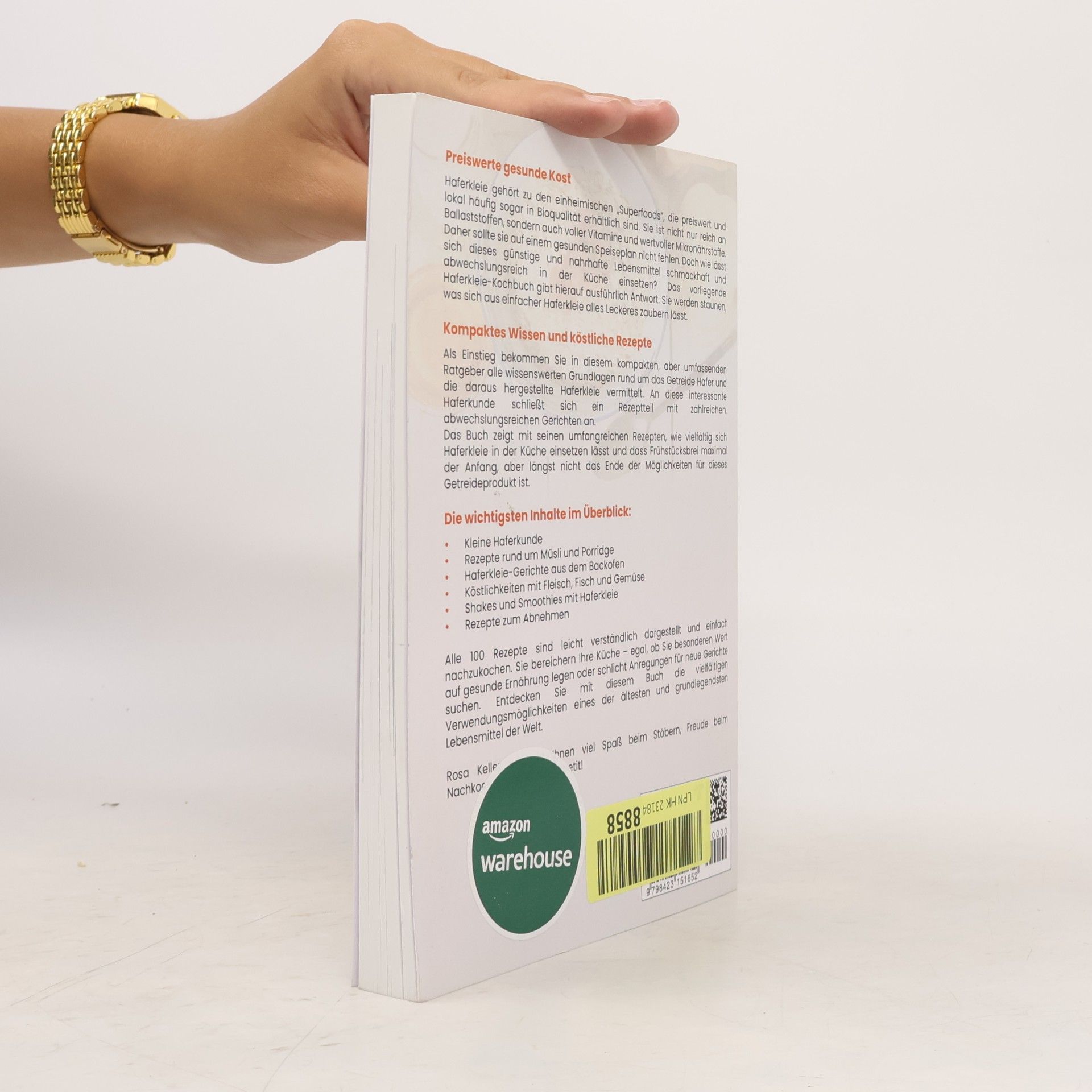 Rosa Keller Haferkleie Kochbuch