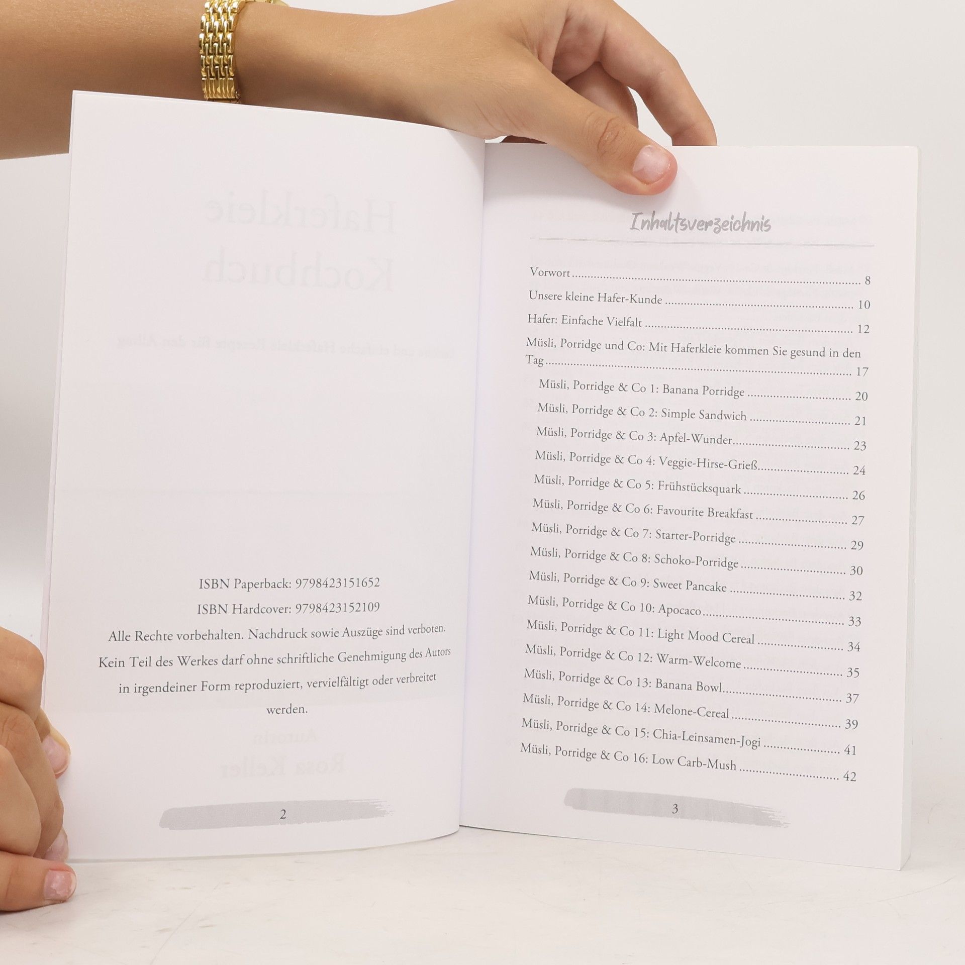 Rosa Keller Haferkleie Kochbuch