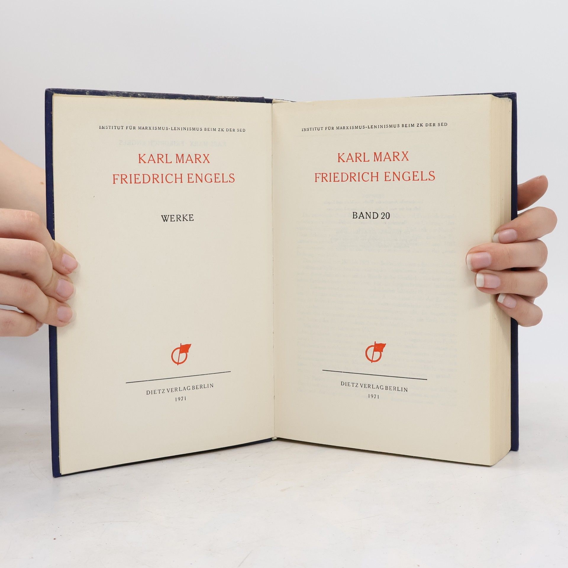Karl Marx Marx Engels Werke 20