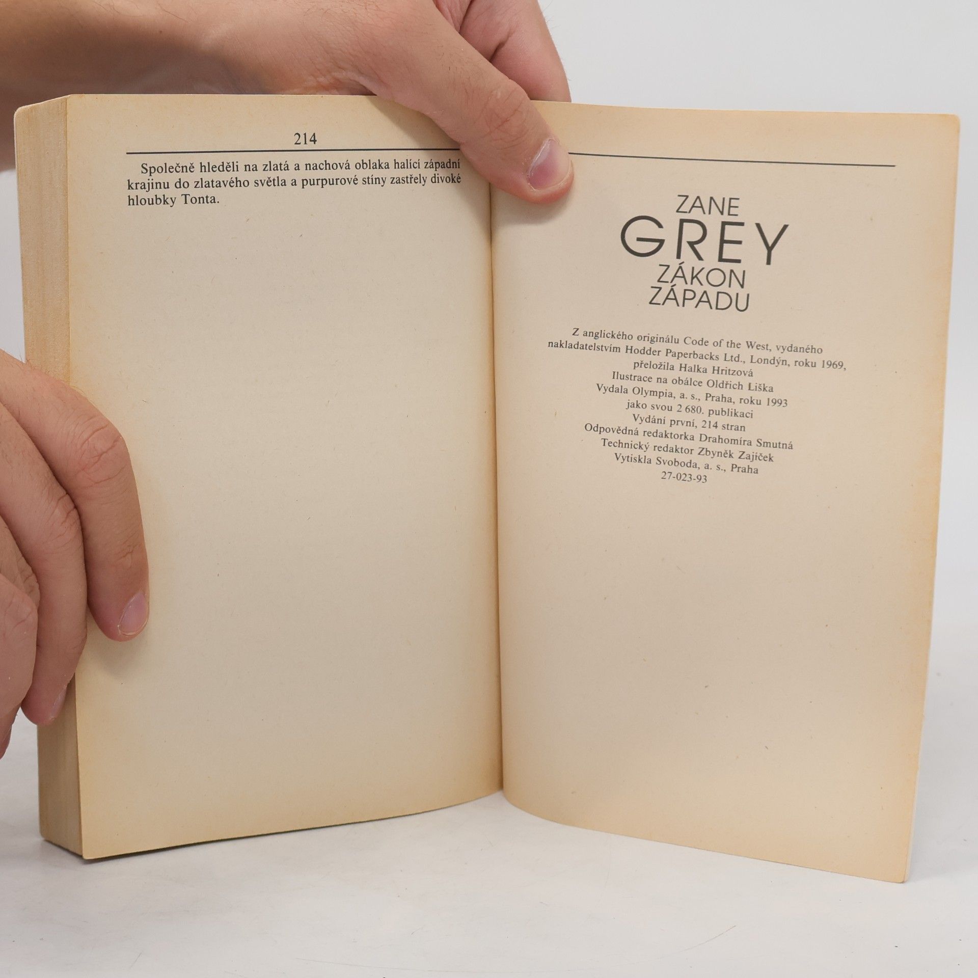 Zane Grey Zákon Západu