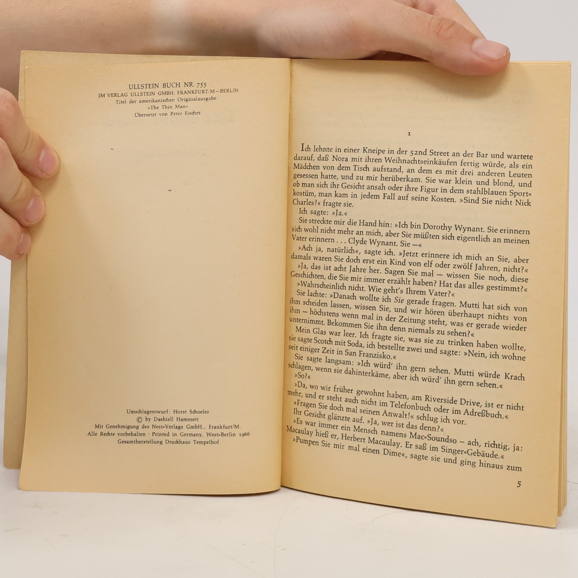 Dashiell Hammett Der dünne Mann