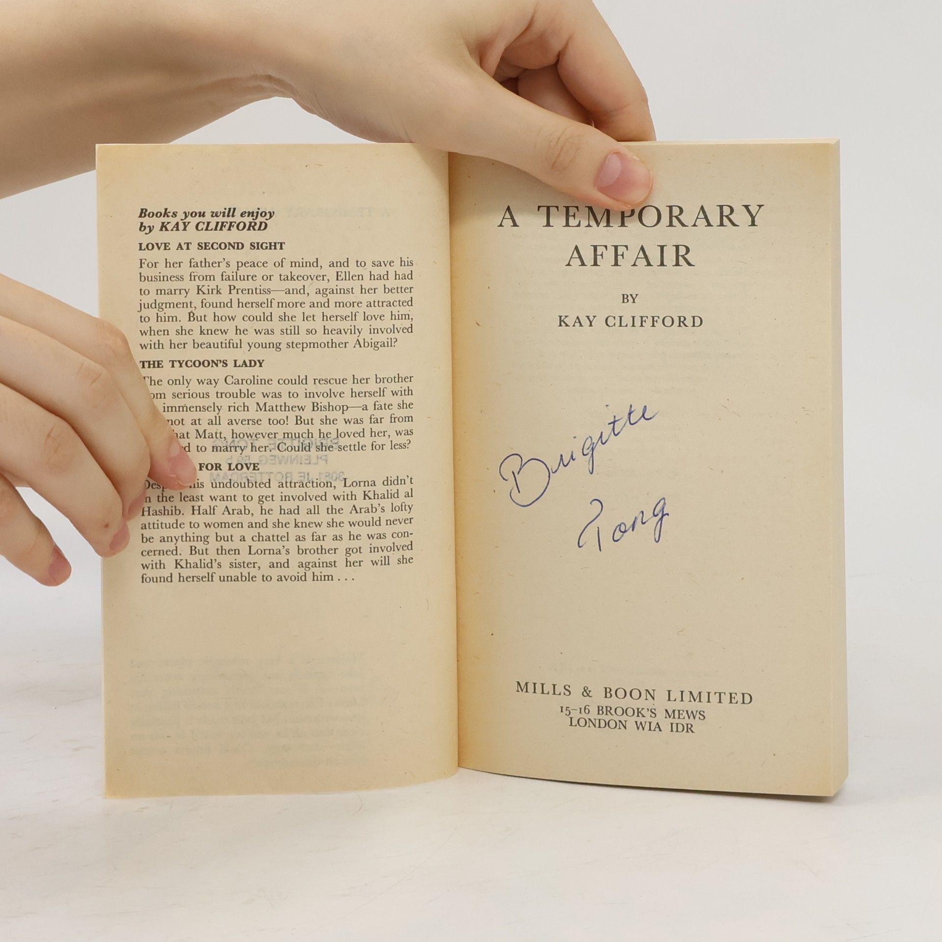 Kay Clifford A Temporary Affair