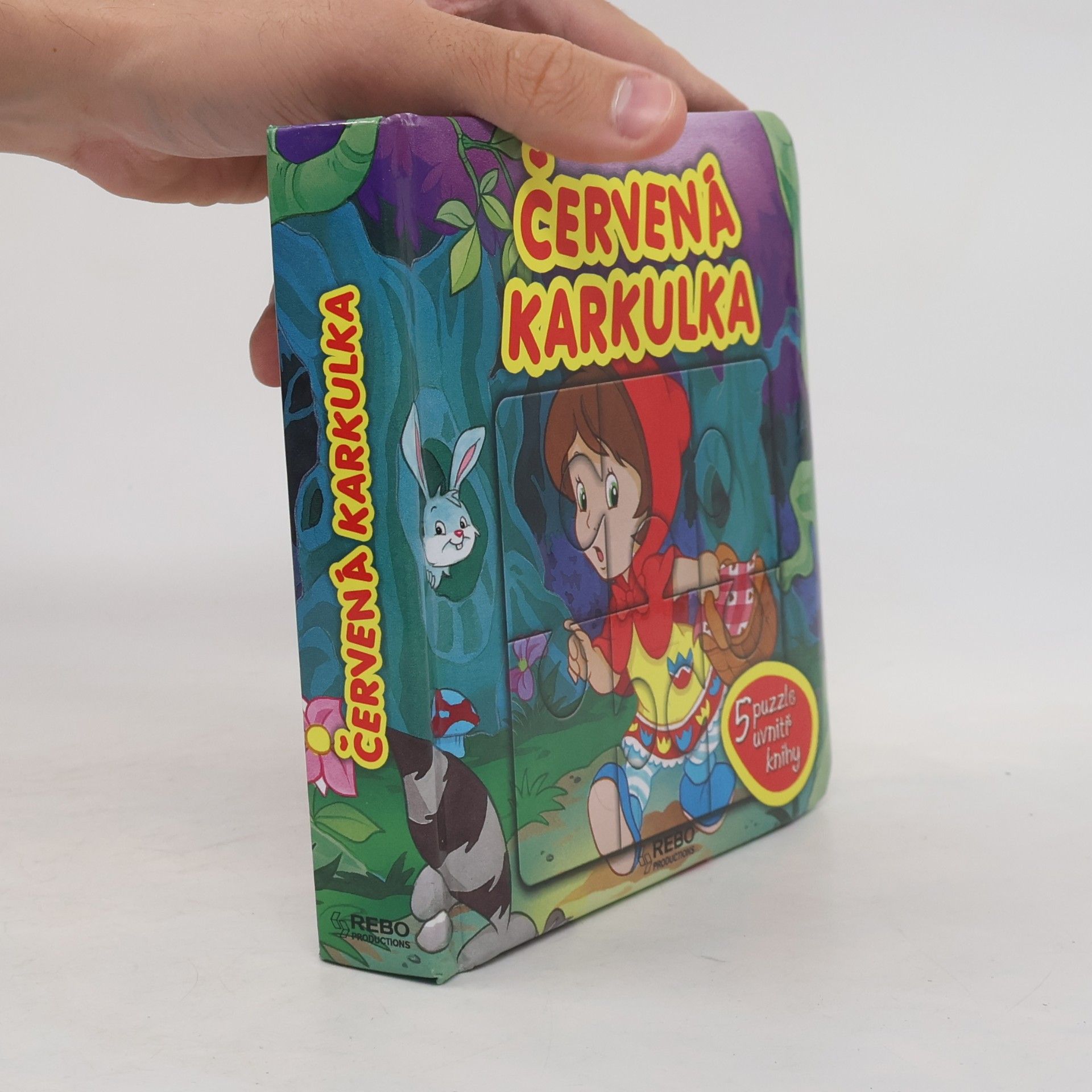 Červená Karkulka : 5 puzzle uvnitř knihy