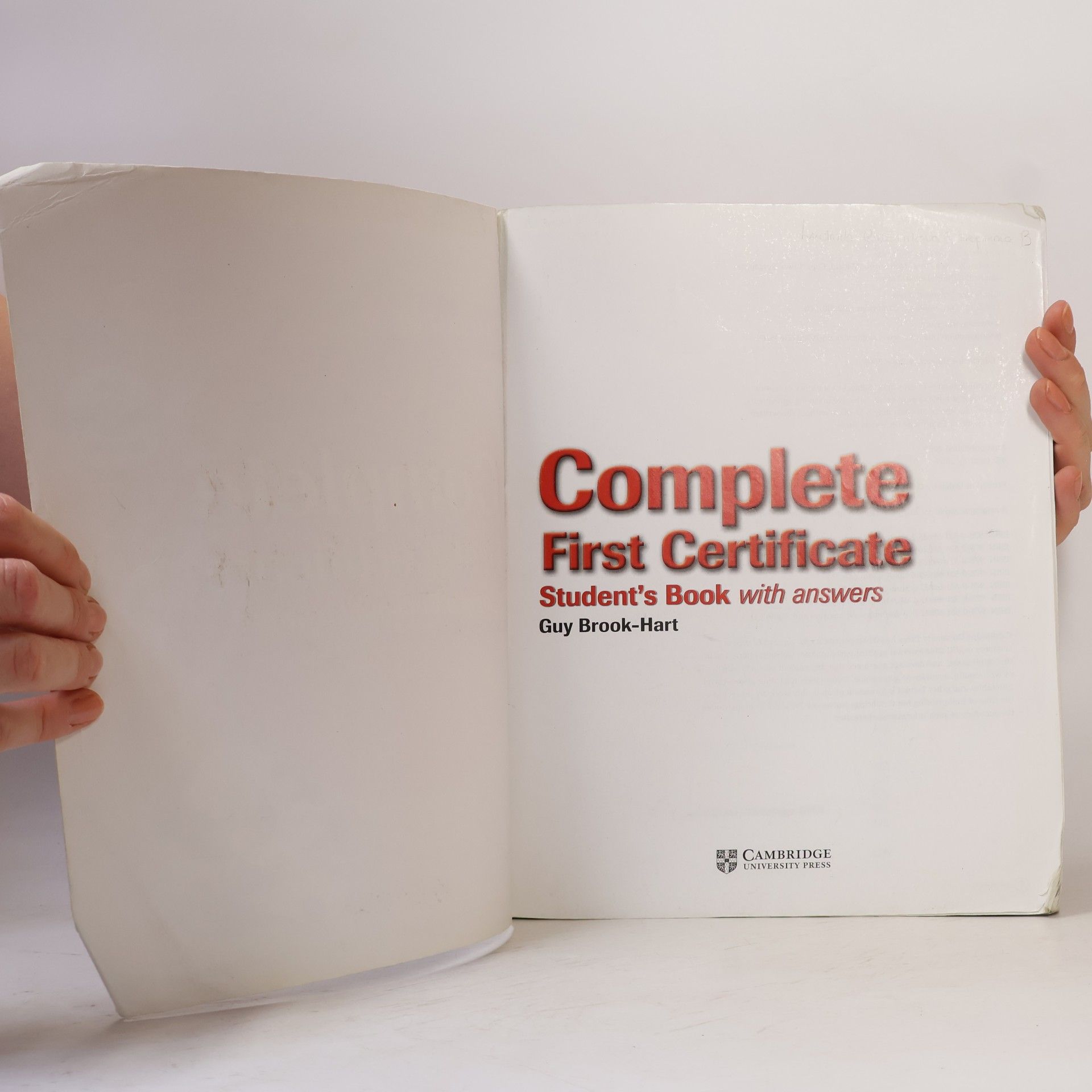 Guy Brook-Hart Complete First Certificate. Student's Book with Answers