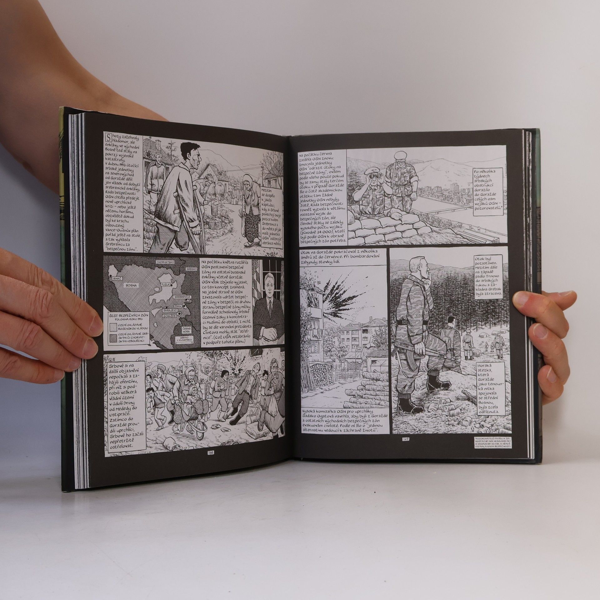 Joe Sacco Bezpečná zóna Goražde: Válka ve východní Bosně 1992-95