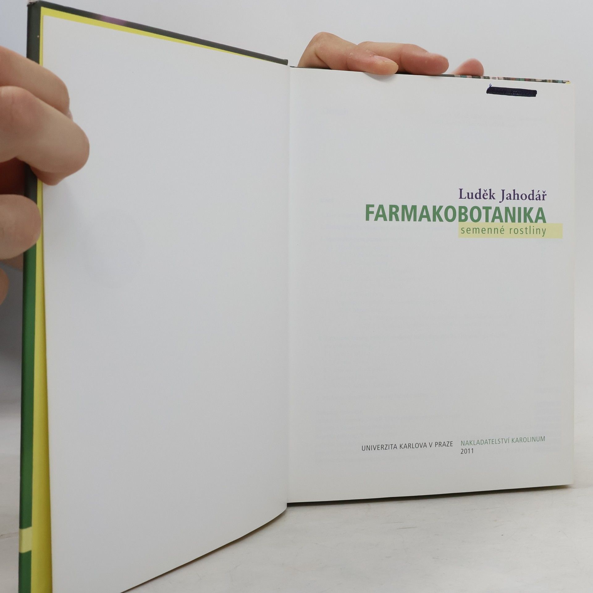Luděk Jahodář Farmakobotanika : semenné rostliny
