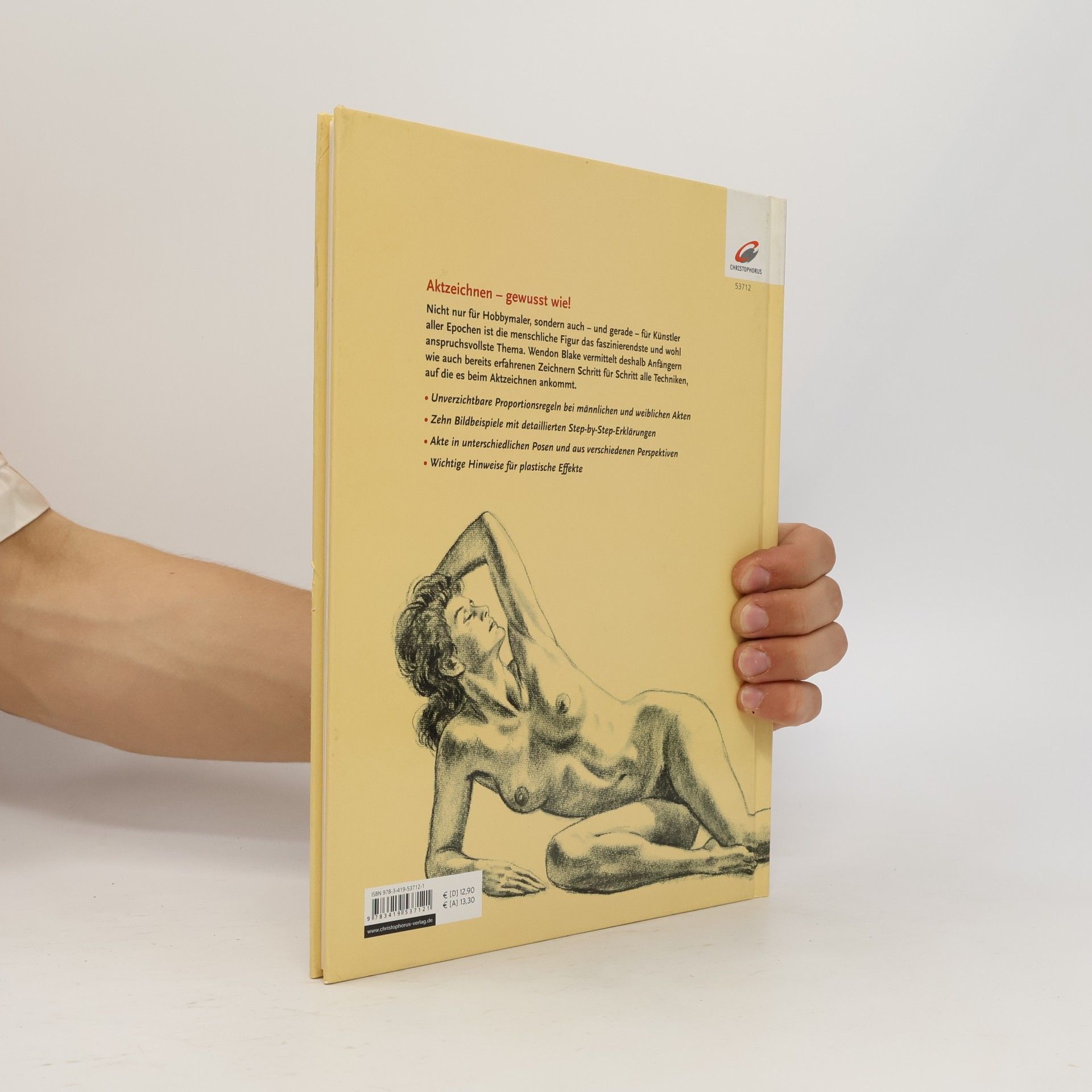 Wendon Blake Aktzeichnen mit Bleistift, Kreide und Kohle