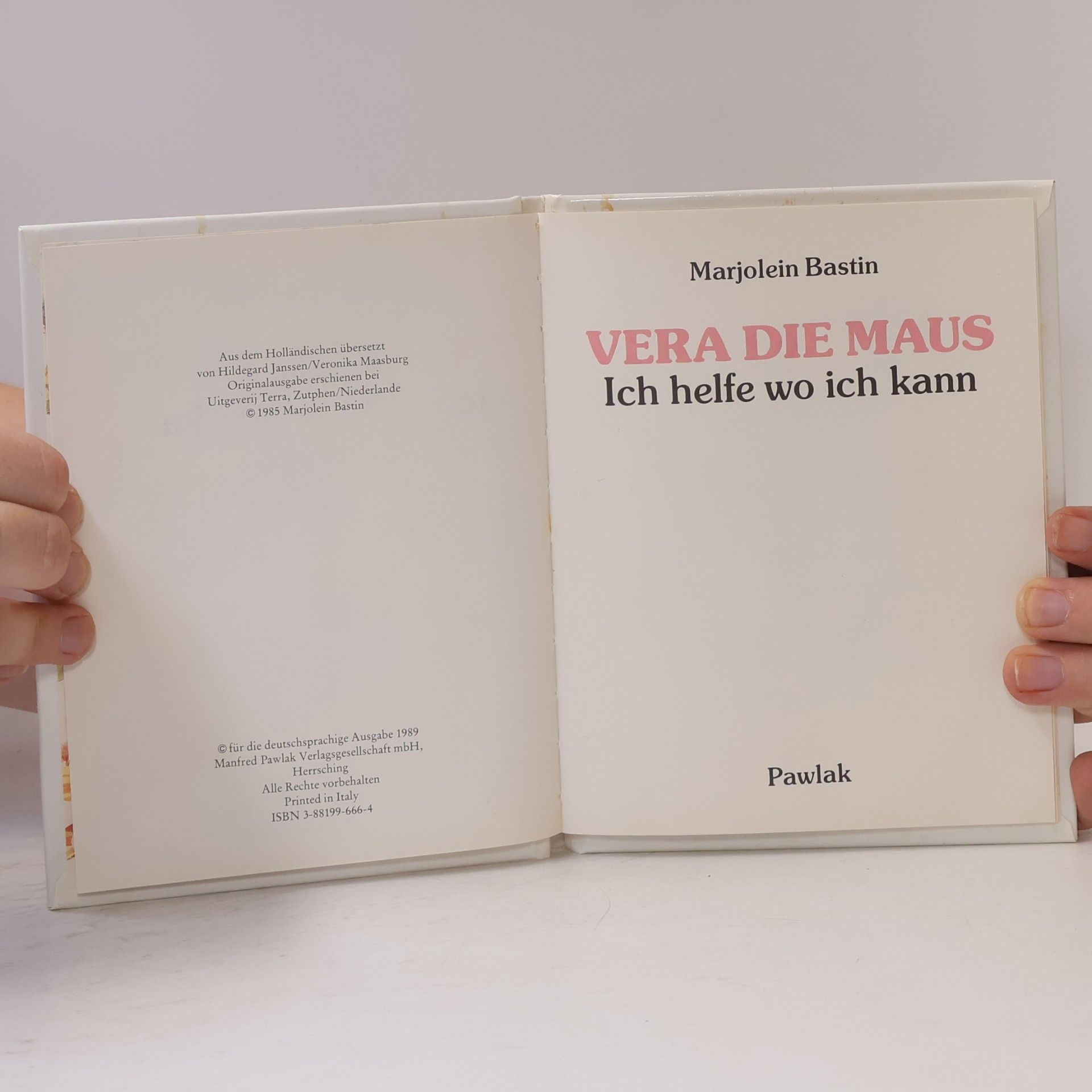 Marjolein Bastin Vera, die Maus. Ich helfe wo ich kann