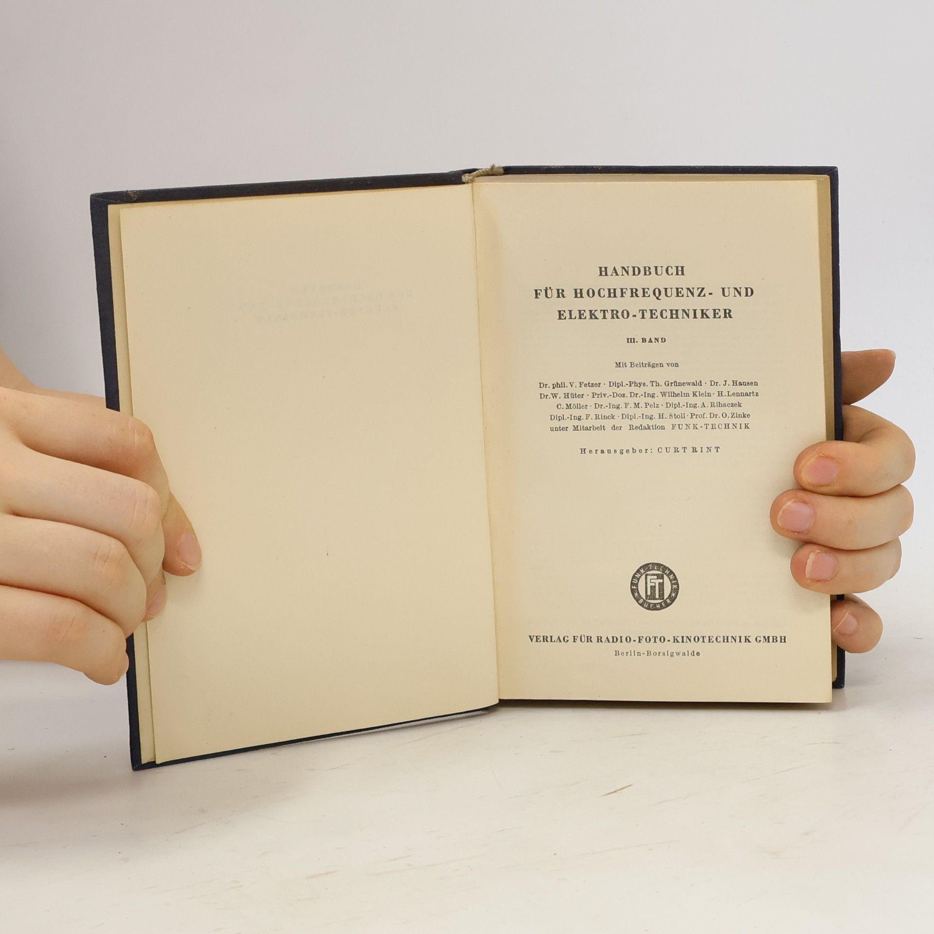Autorenkollektiv Handbuch für hochfrequenz- und Elektro-techniker. Band III.